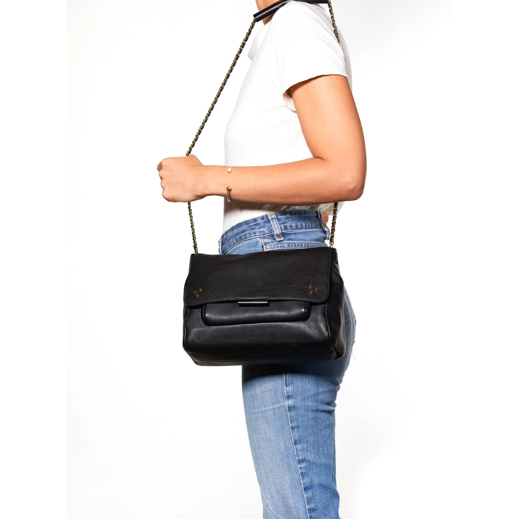 Jérôme Dreyfuss Lulu L Noirbrasscalfskin Hot