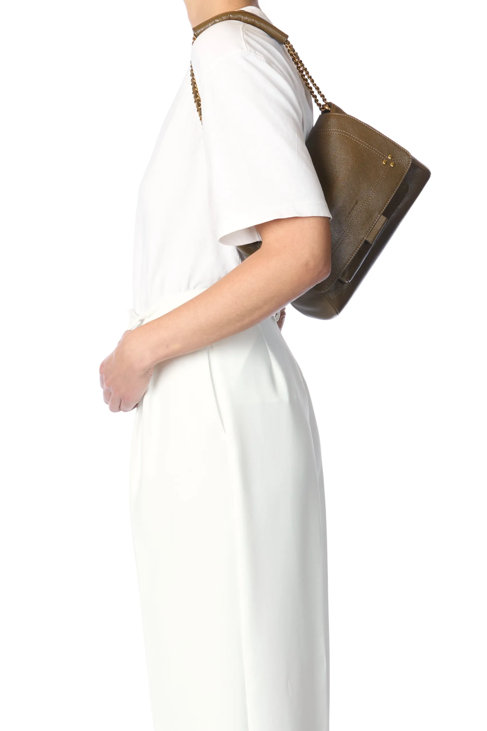 Jérôme Dreyfuss Lulu M KakiBuffaloskin Sale