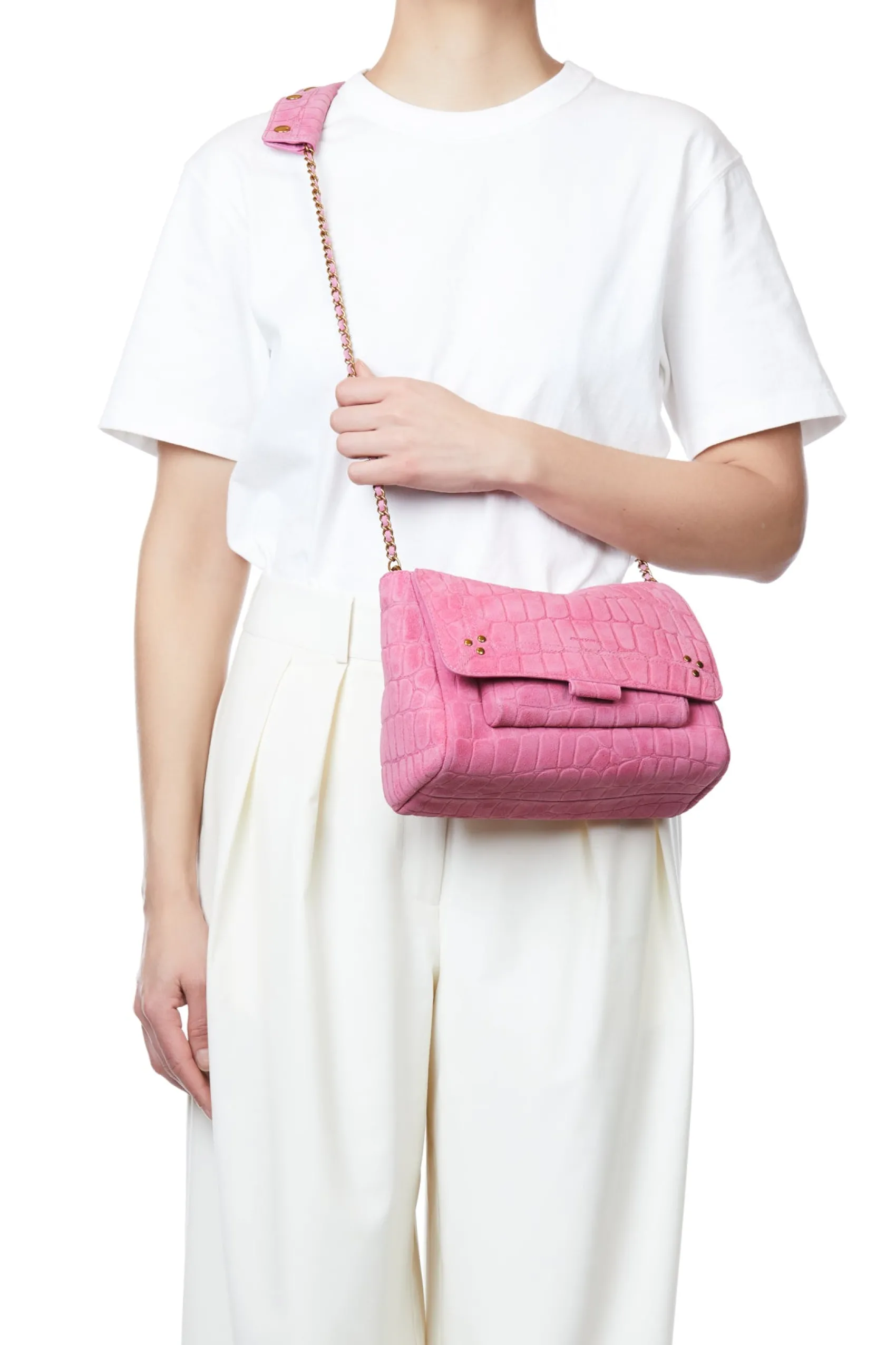 Jérôme Dreyfuss Lulu M ImpriméCrocoMalabarSplitSuede Sale