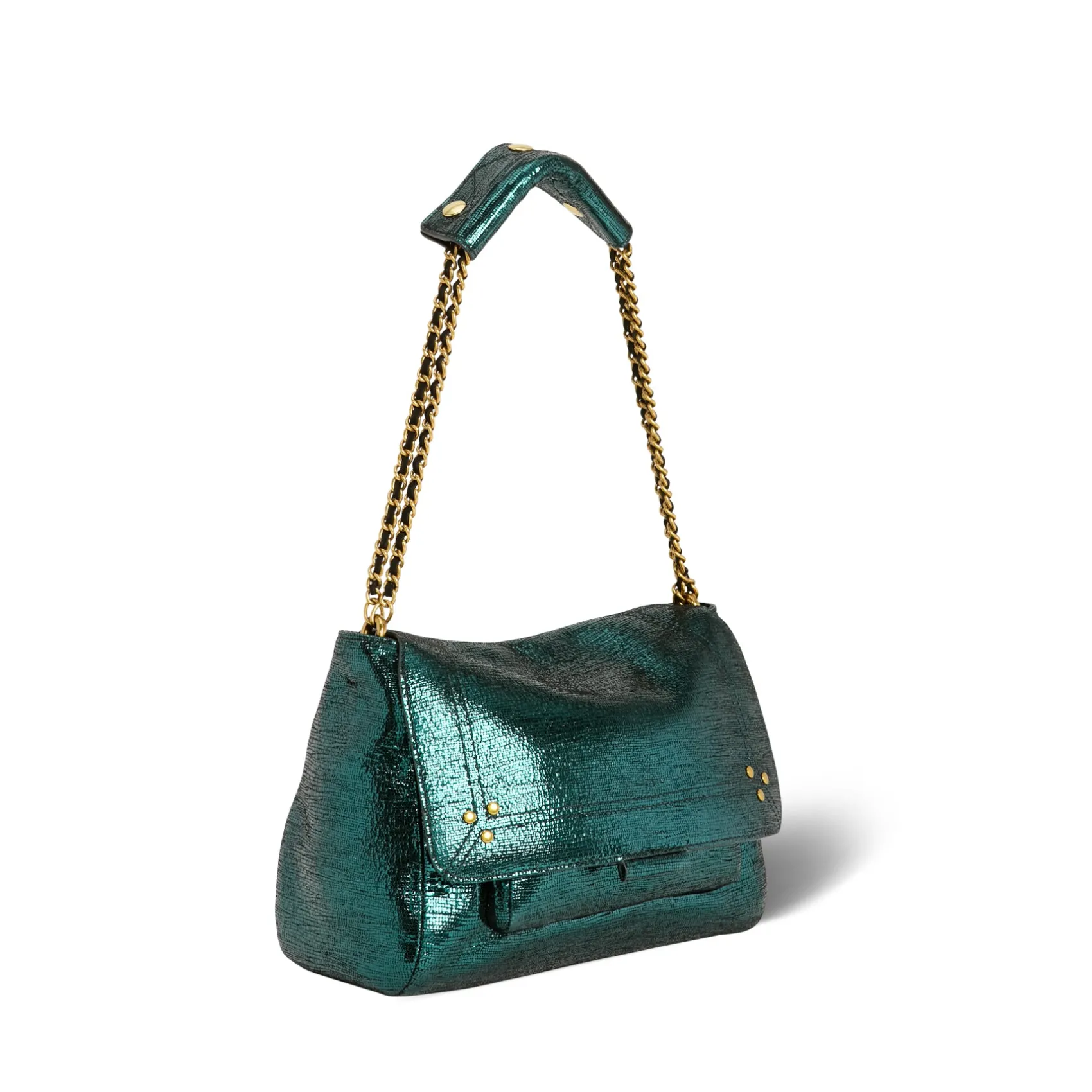 Jérôme Dreyfuss Lulu M LaméVertGoatskin Sale