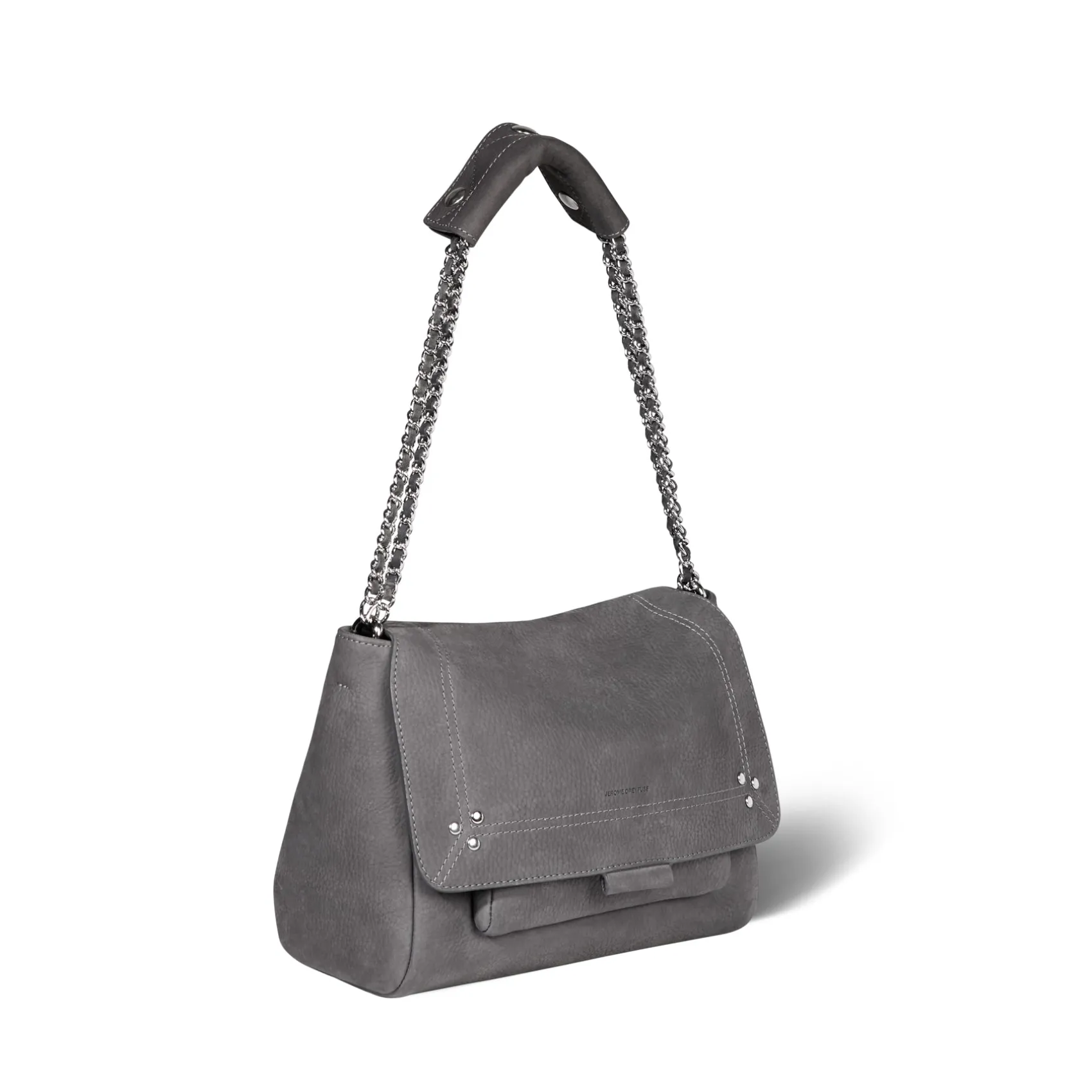 Jérôme Dreyfuss Lulu M AnthraciteCalfskin Discount