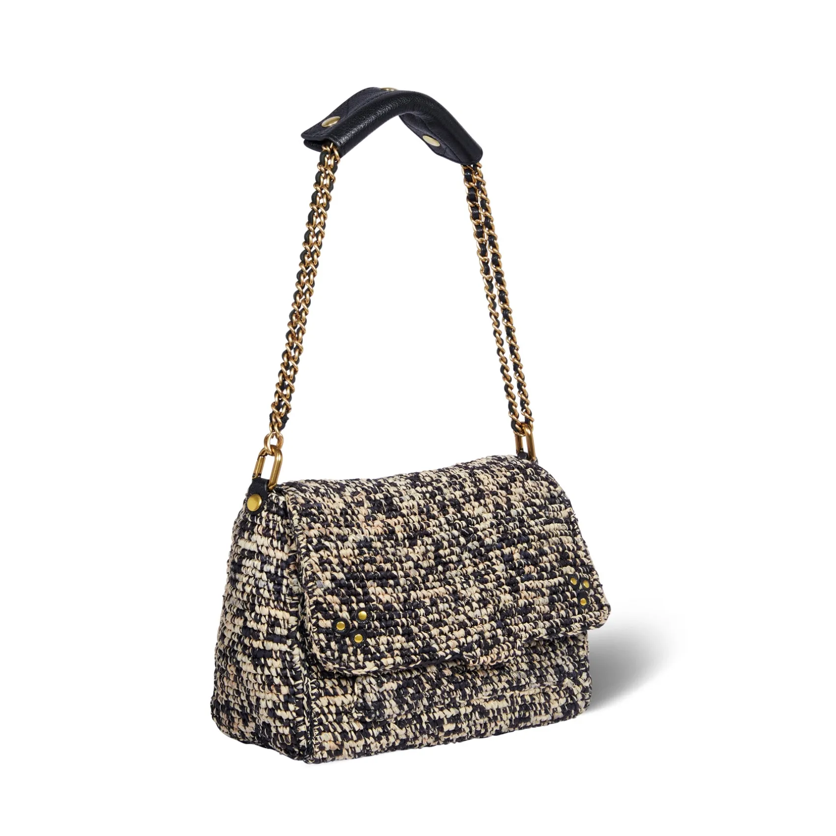 Jérôme Dreyfuss Lulu M RaphiaNoirRaphia Discount