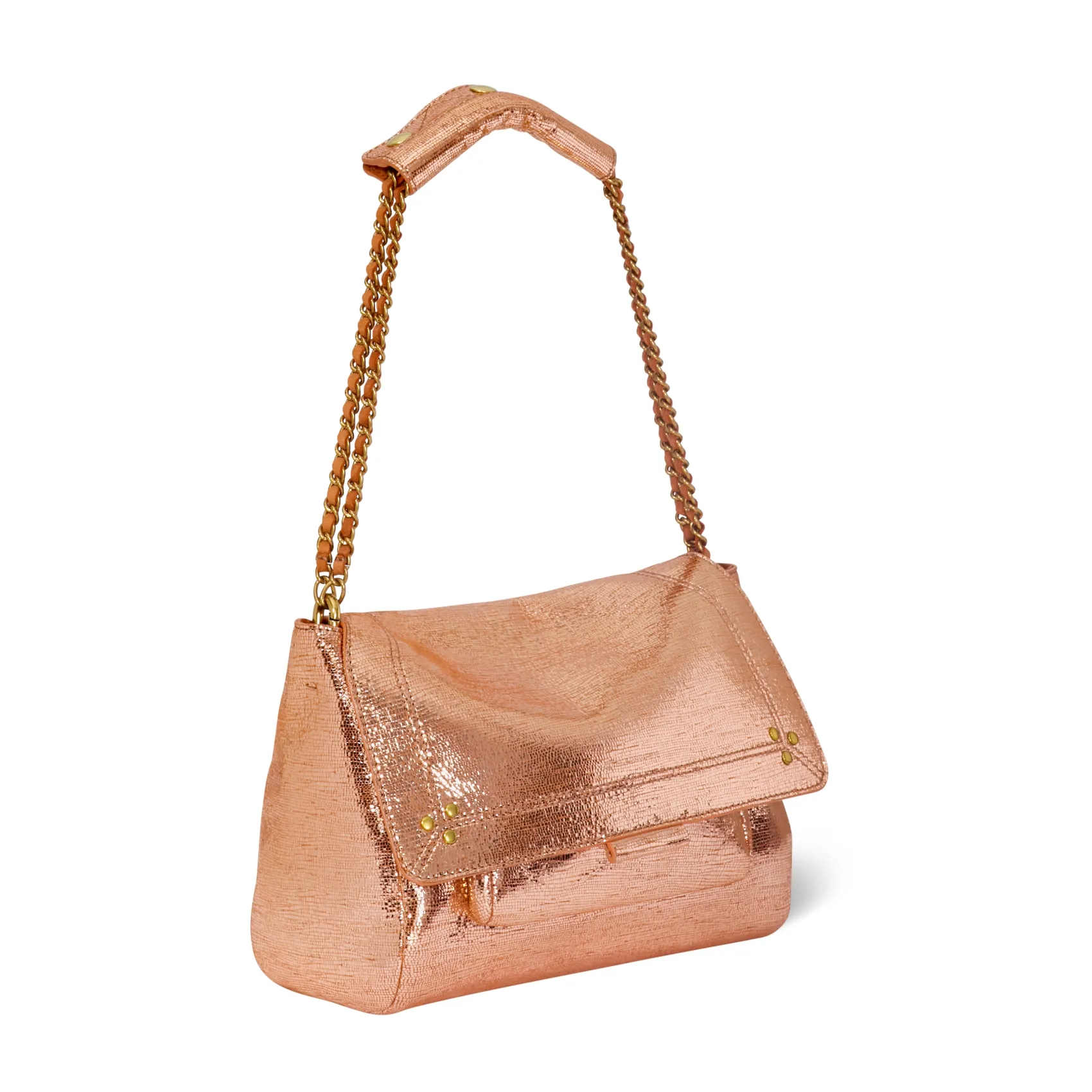 Jérôme Dreyfuss Lulu M LaméRoseGoldGoatskin Outlet