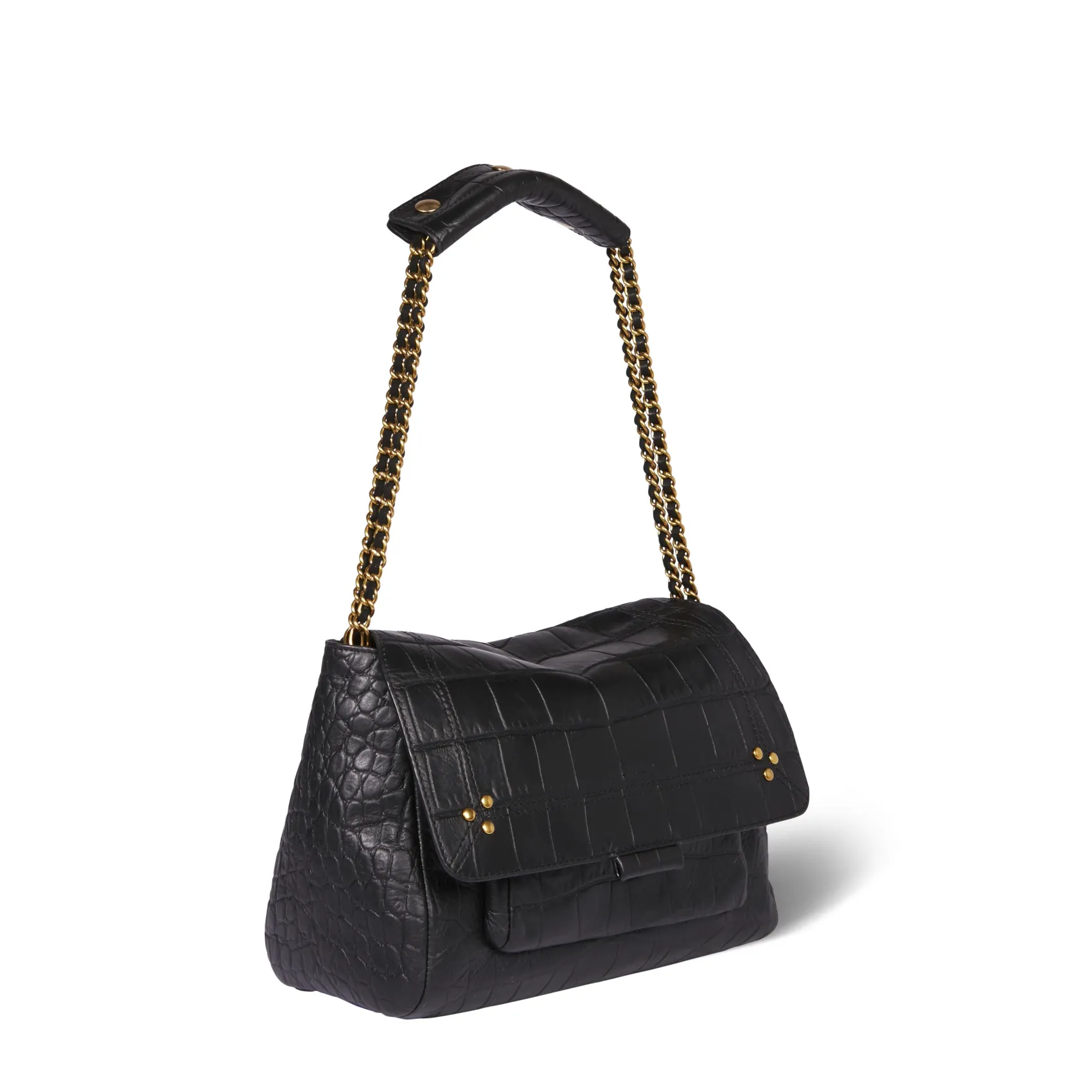 Jérôme Dreyfuss Lulu M CrocoNoirCowskin Outlet