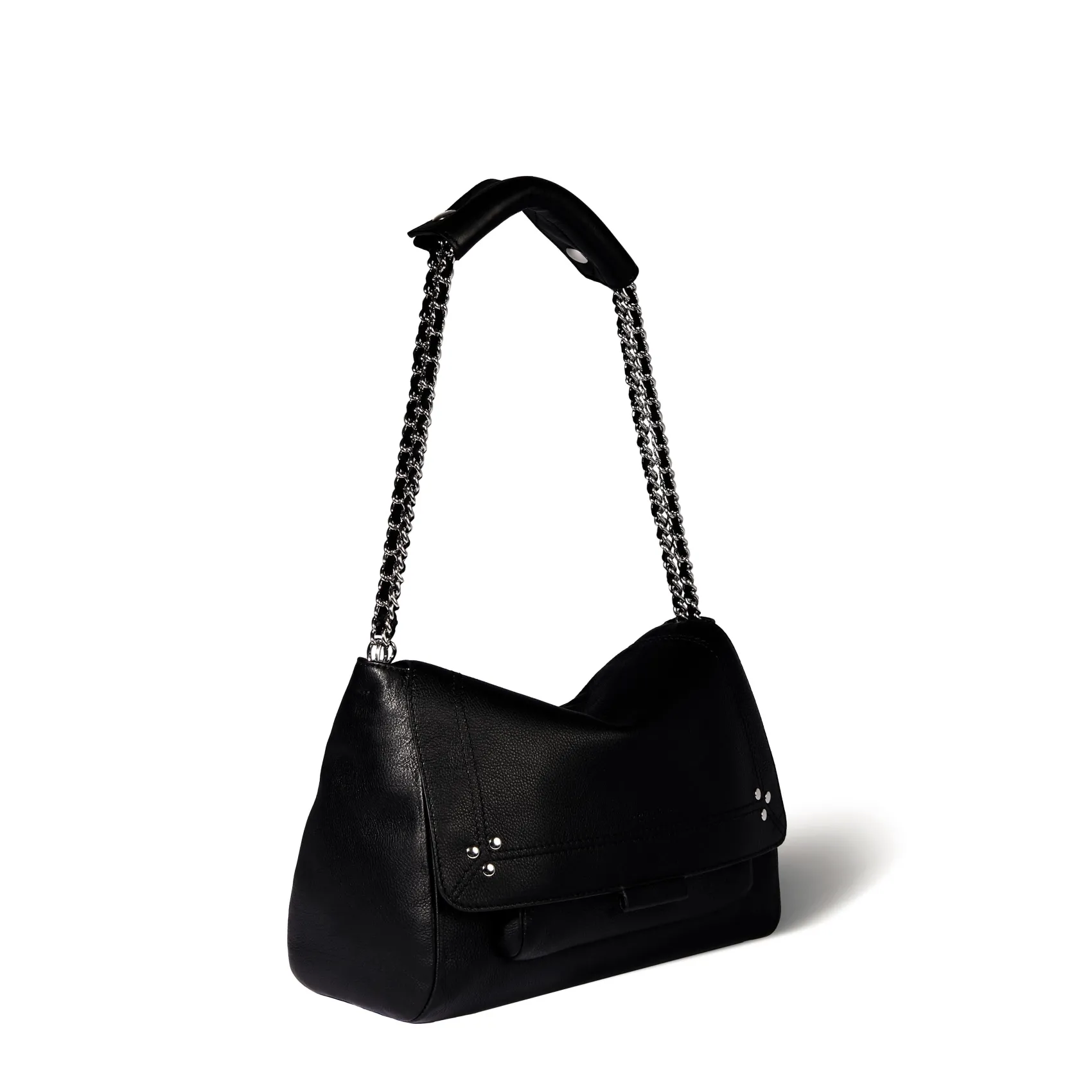 Jérôme Dreyfuss Lulu M Noirsilvercalfskin Fashion