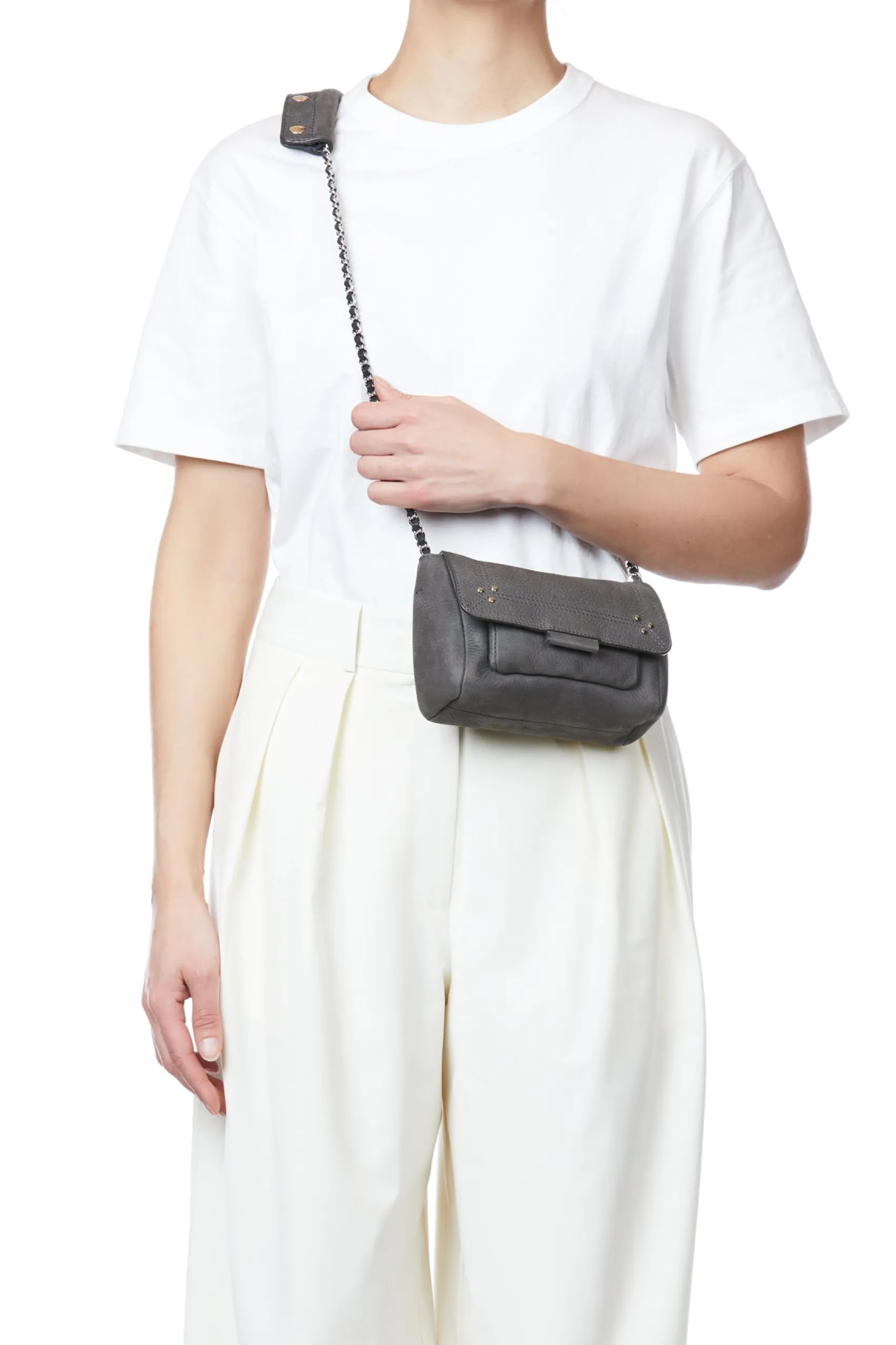 Jérôme Dreyfuss Lulu S AnthraciteCalfskin Best