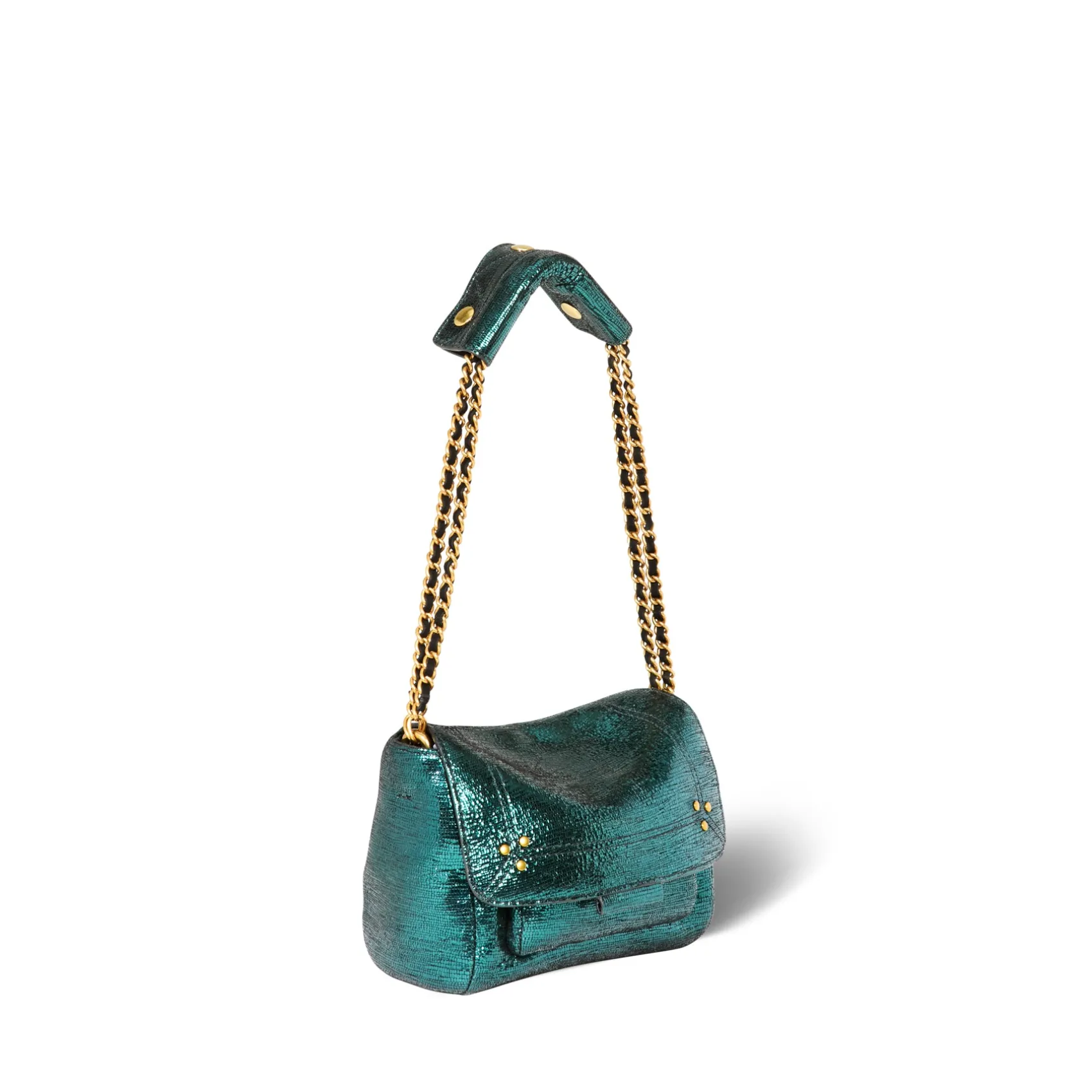 Jérôme Dreyfuss Lulu S LaméVertGoatskin Best