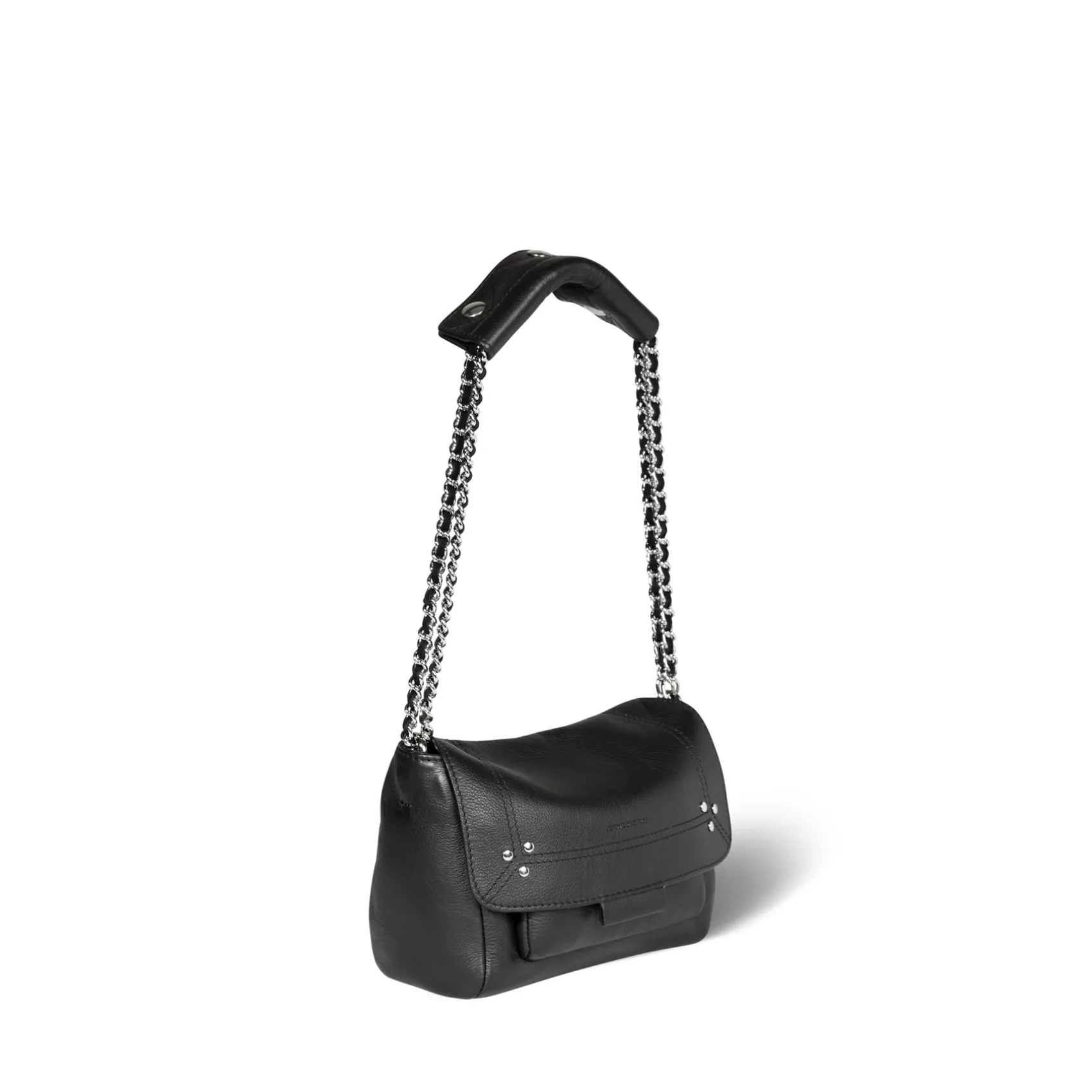 Jérôme Dreyfuss Lulu S NoirSilverCalfskin Best Sale