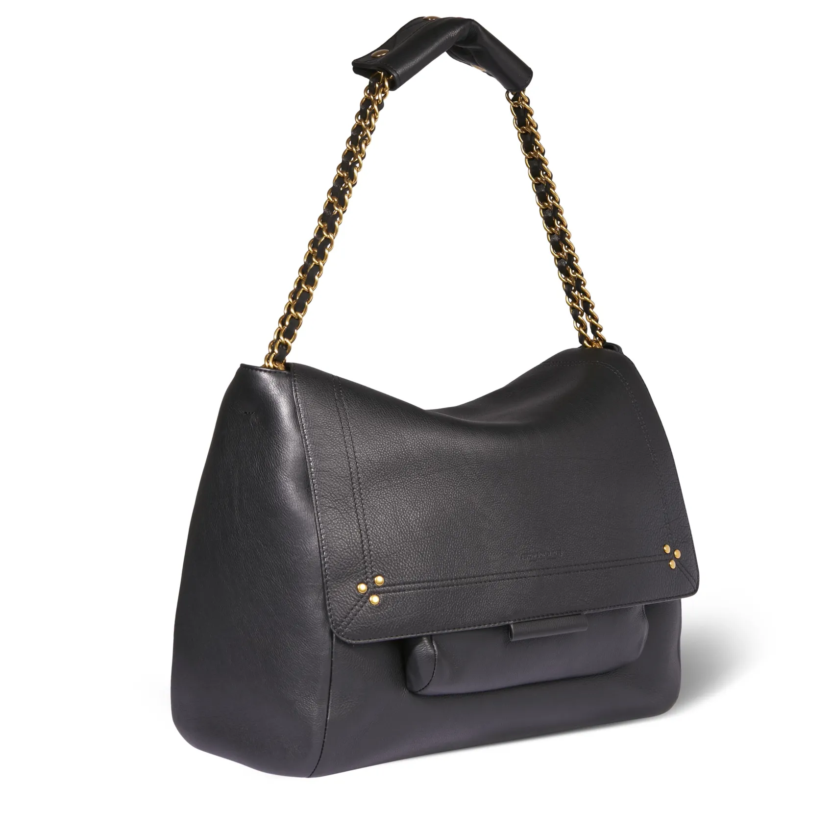 Jérôme Dreyfuss Lulu XL Noirbrasscalfskin Outlet