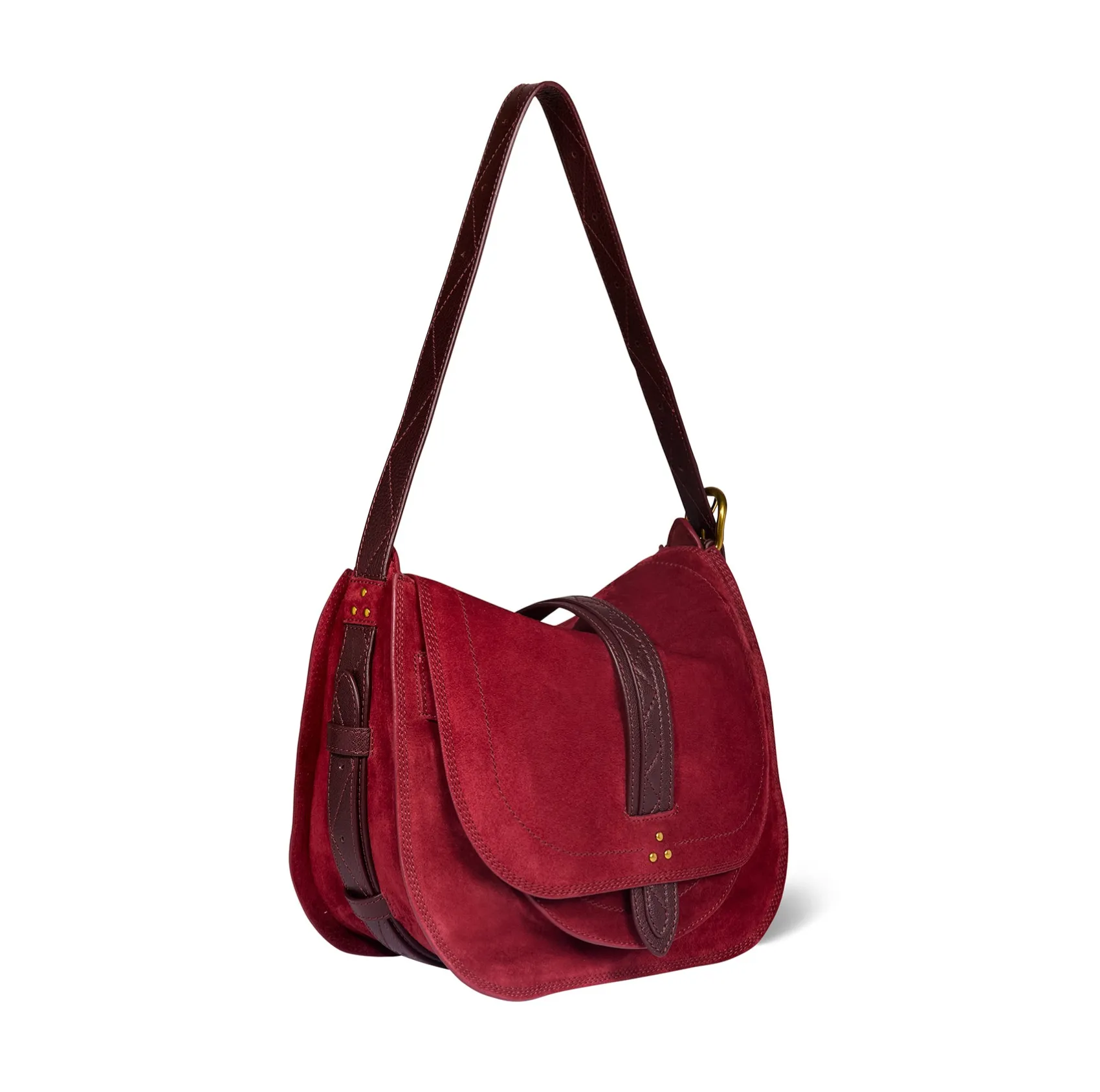 Jérôme Dreyfuss Mario BurgundySplitSuede Clearance