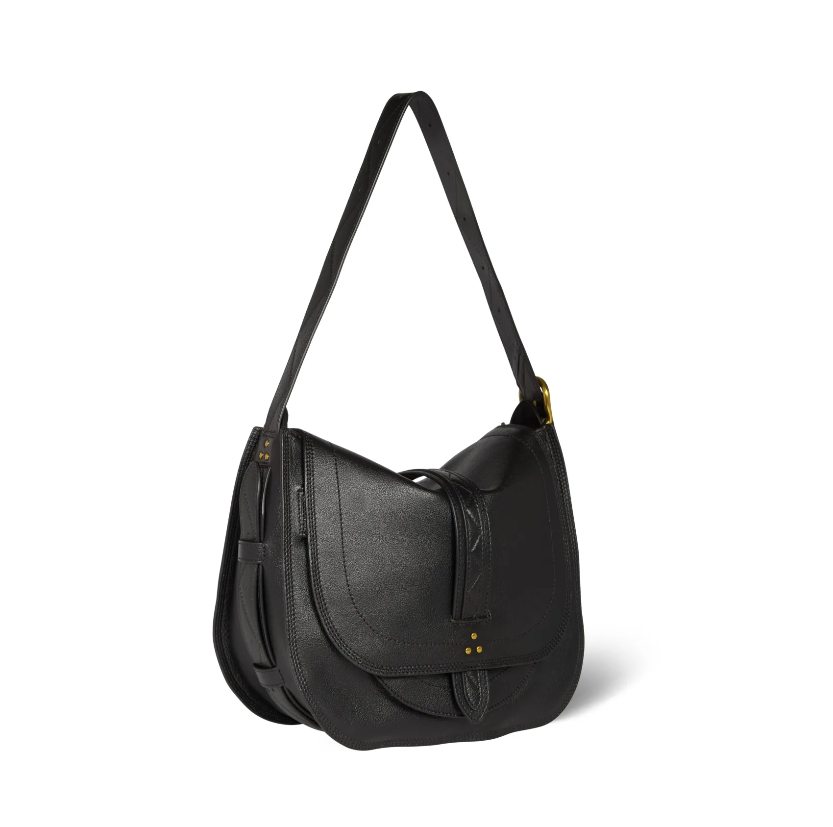 Jérôme Dreyfuss Mario NoirBrassBuffaloskin Sale