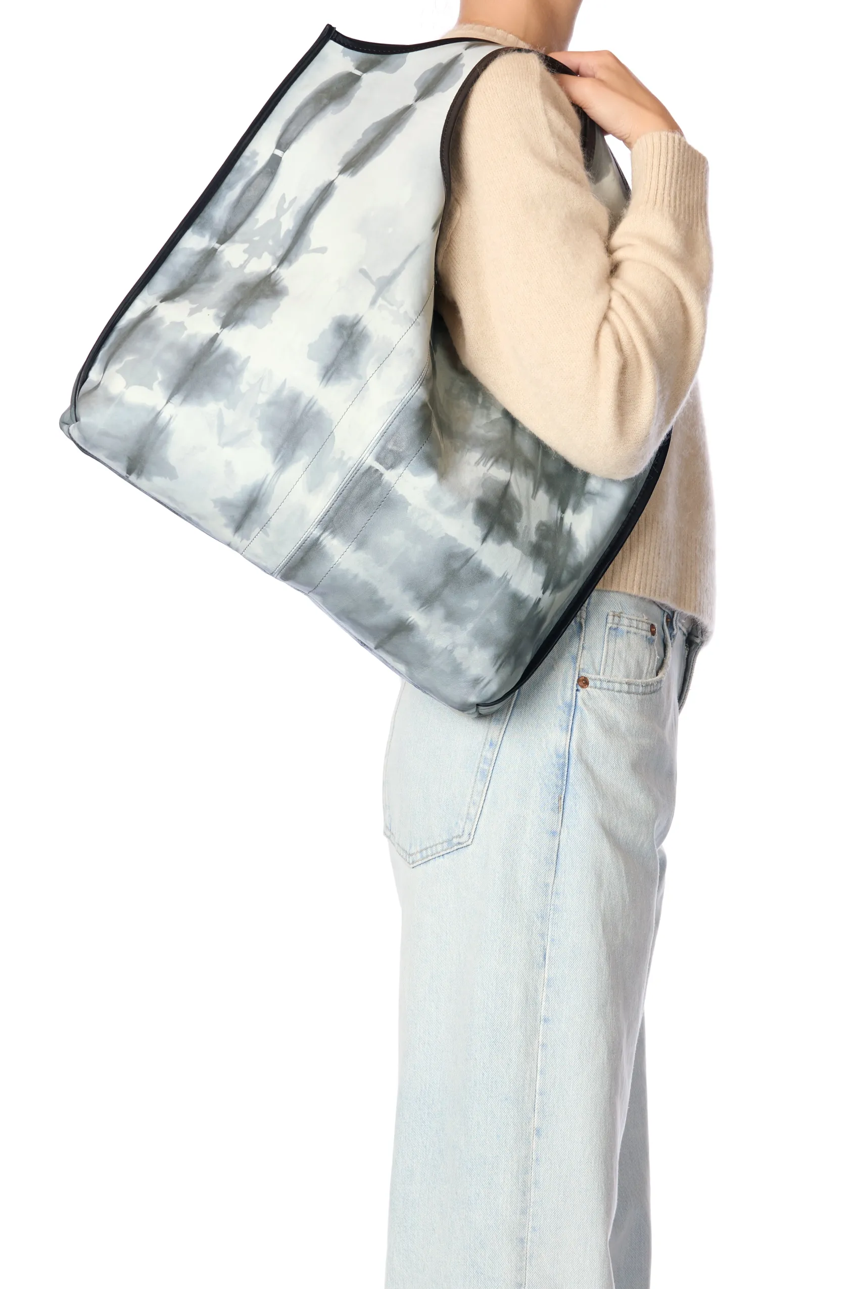 Jérôme Dreyfuss Paco GreyTie&dyeLambskin Clearance