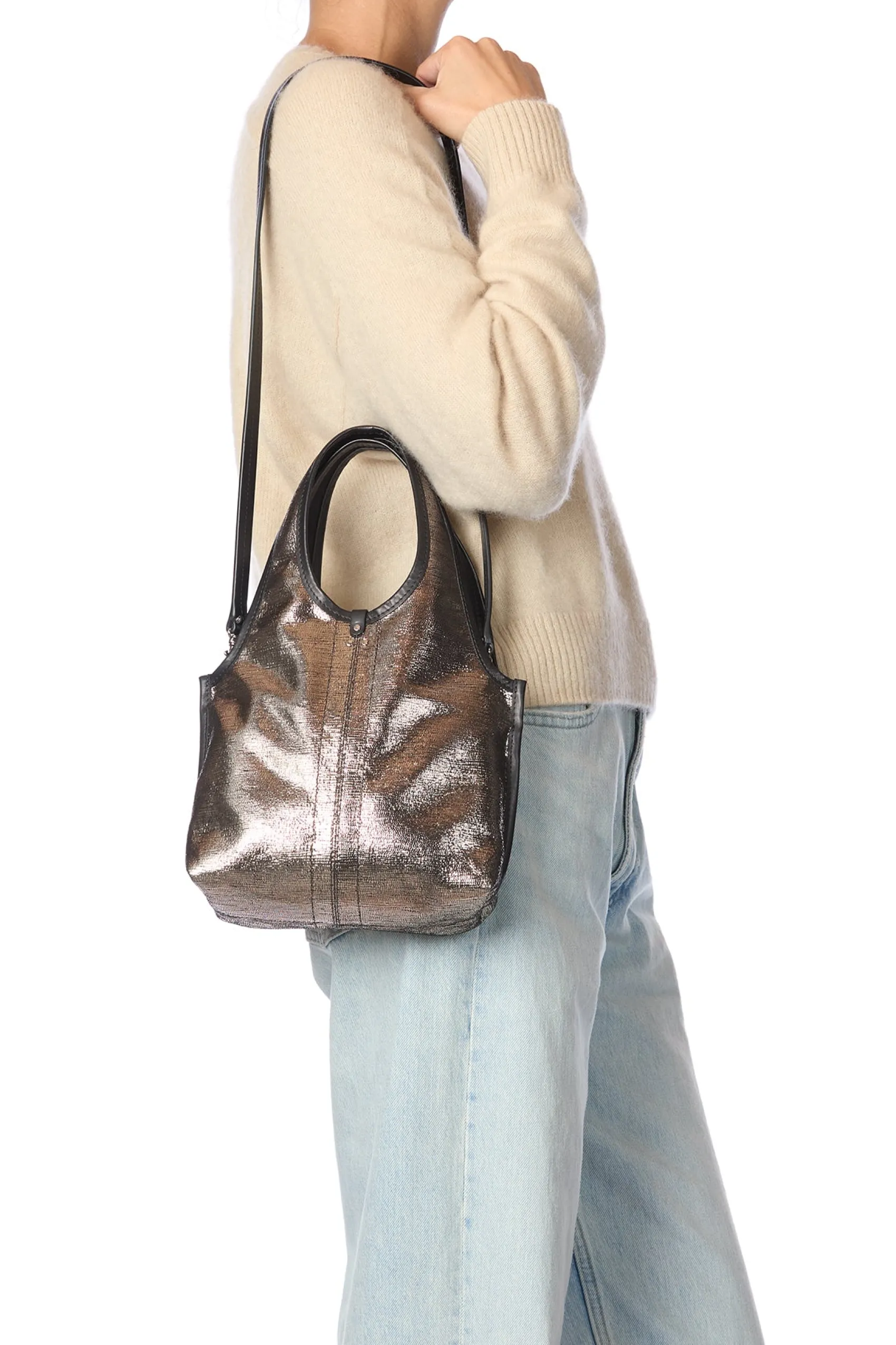 Jérôme Dreyfuss Paco S LaméChampagneGoatskin Cheap