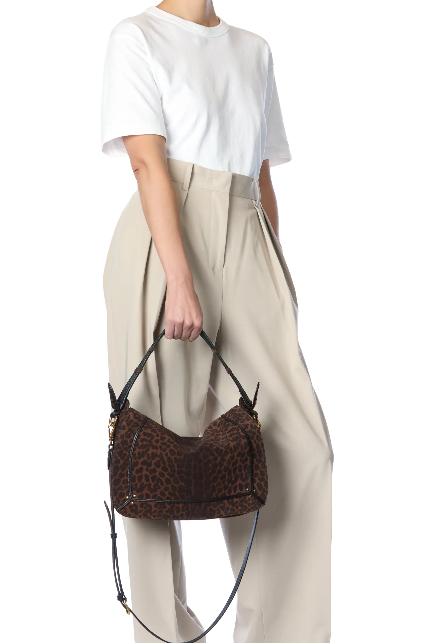 Jérôme Dreyfuss Pepito L ImpriméLéopardNaturelSplitSuede Cheap