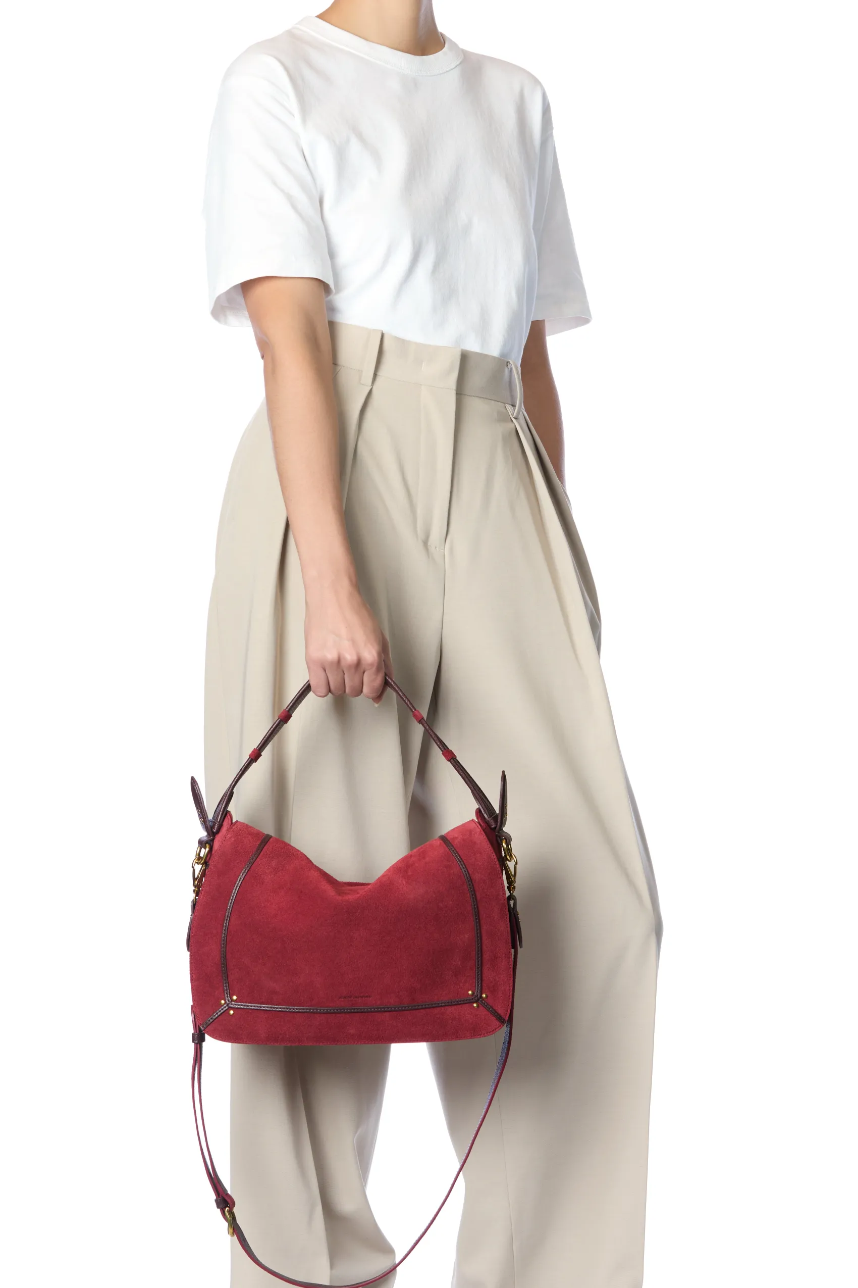 Jérôme Dreyfuss Pepito L BurgundySplitSuede Fashion