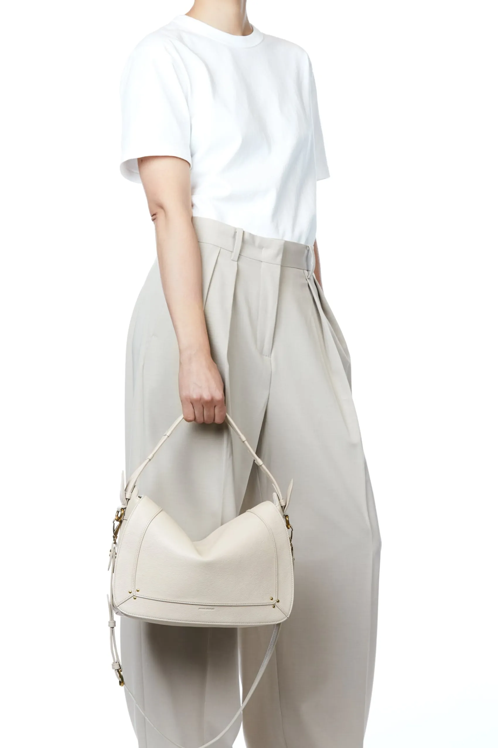 Jérôme Dreyfuss Pepito L EcruGrainéGoatskin Clearance