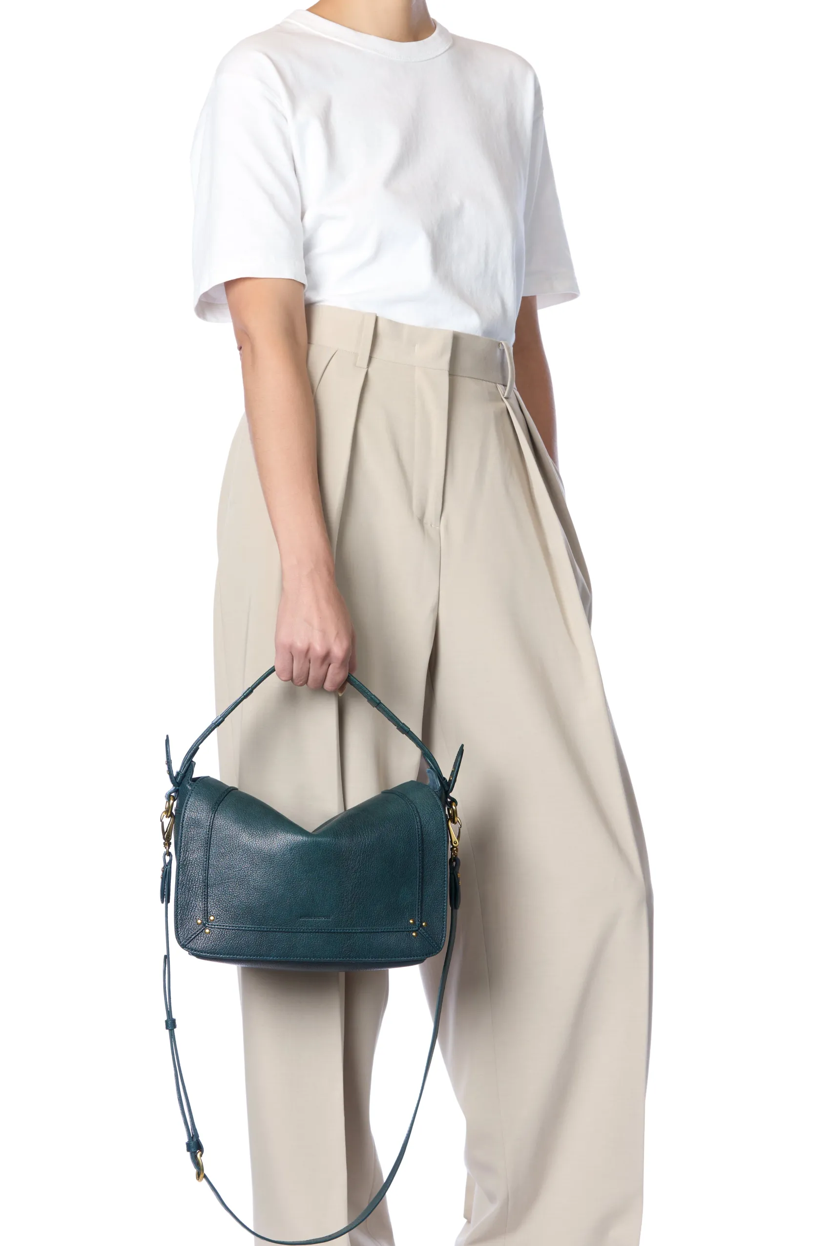 Jérôme Dreyfuss Pepito M PetrolGoatskin Sale