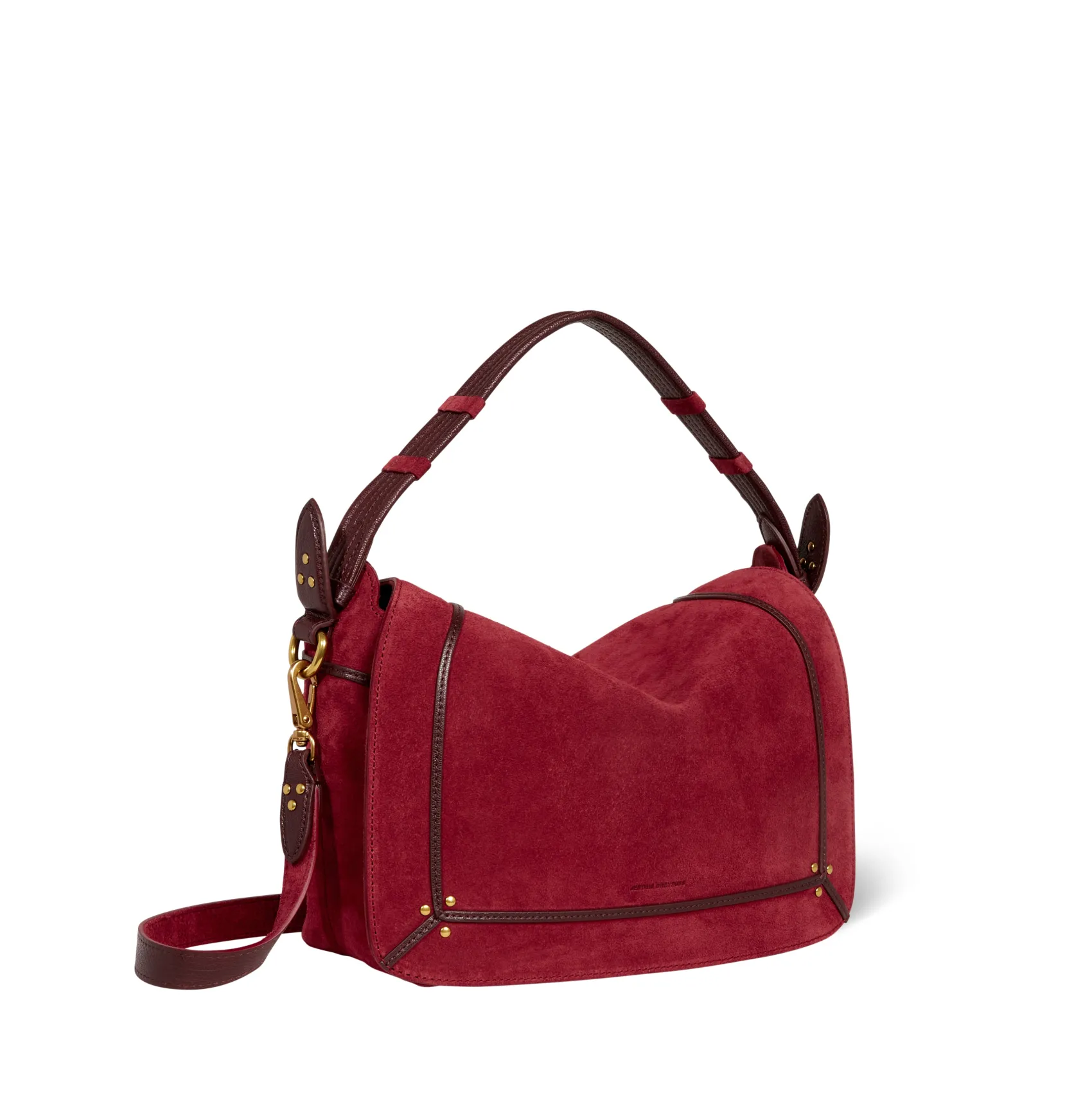 Jérôme Dreyfuss Pepito M BurgundySplitSuede Sale