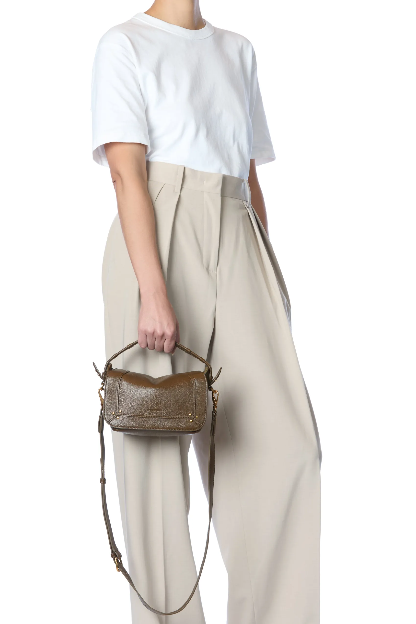 Jérôme Dreyfuss Pepito S KakiBuffaloskin Cheap