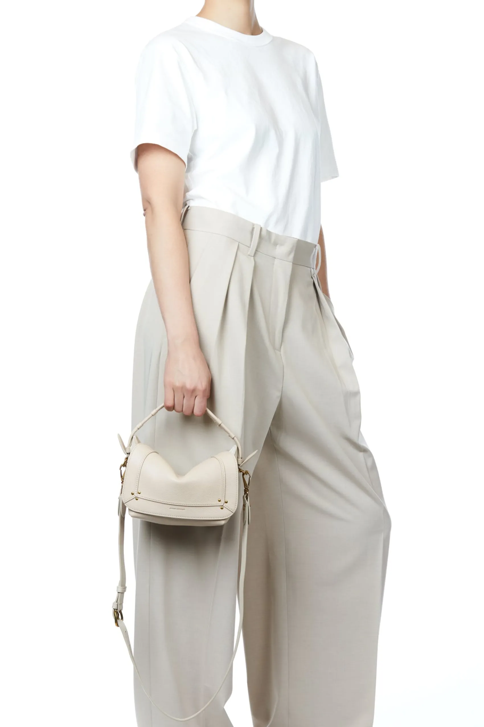 Jérôme Dreyfuss Pepito S EcruGrainéGoatskin Online