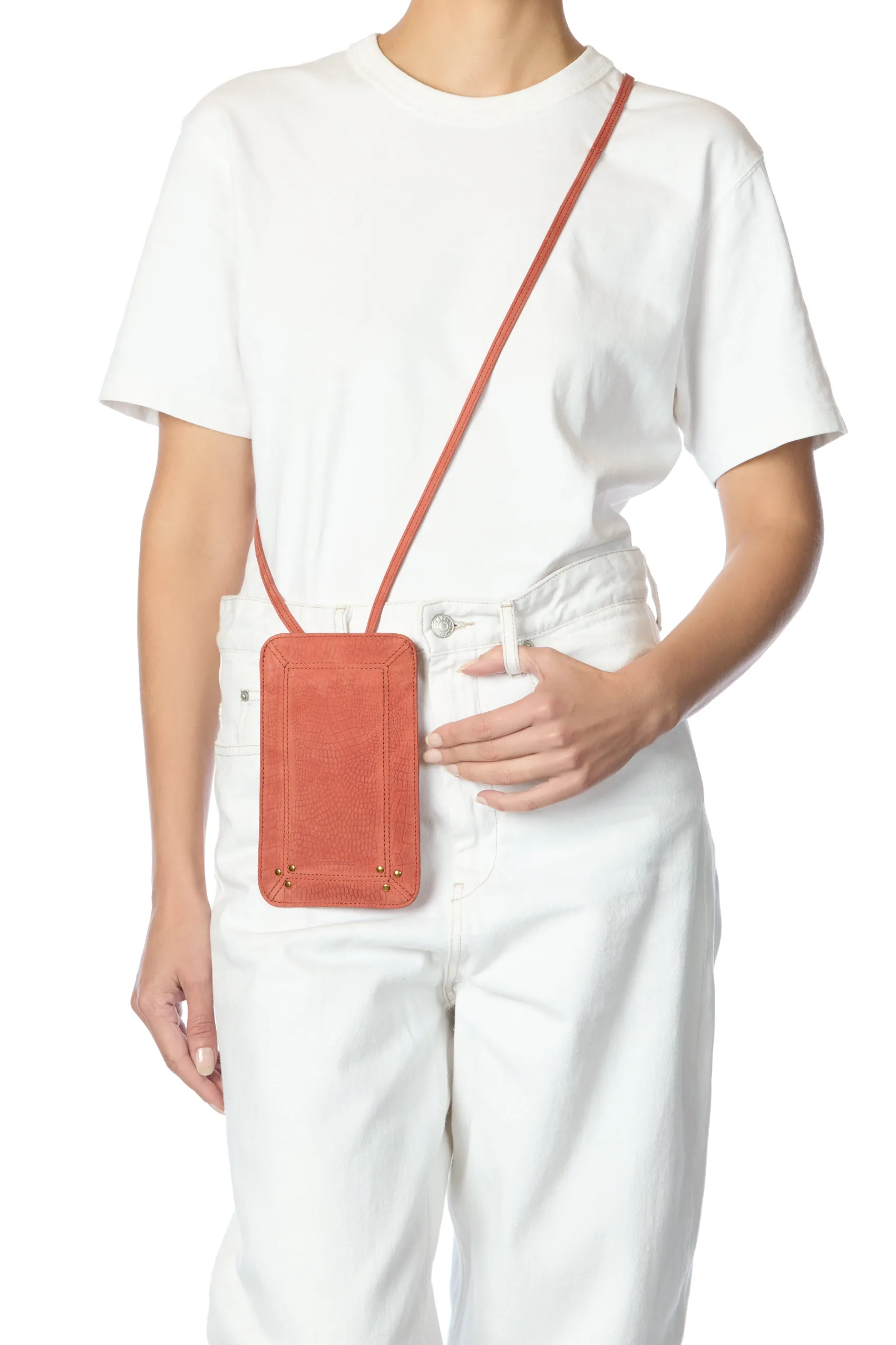 Jérôme Dreyfuss Porte Mobile ImpriméCrocoTerracottataurillon Shop