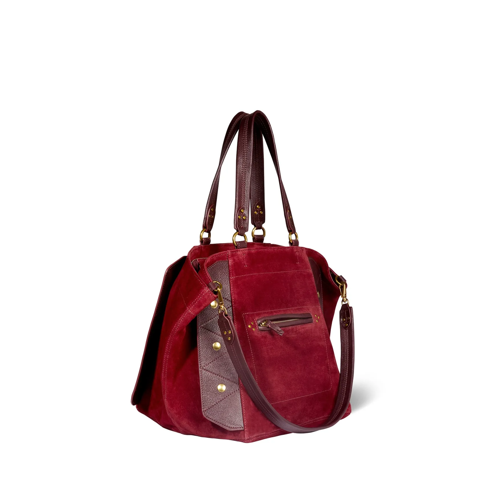 Jérôme Dreyfuss Roger BurgundySplitSuede Clearance