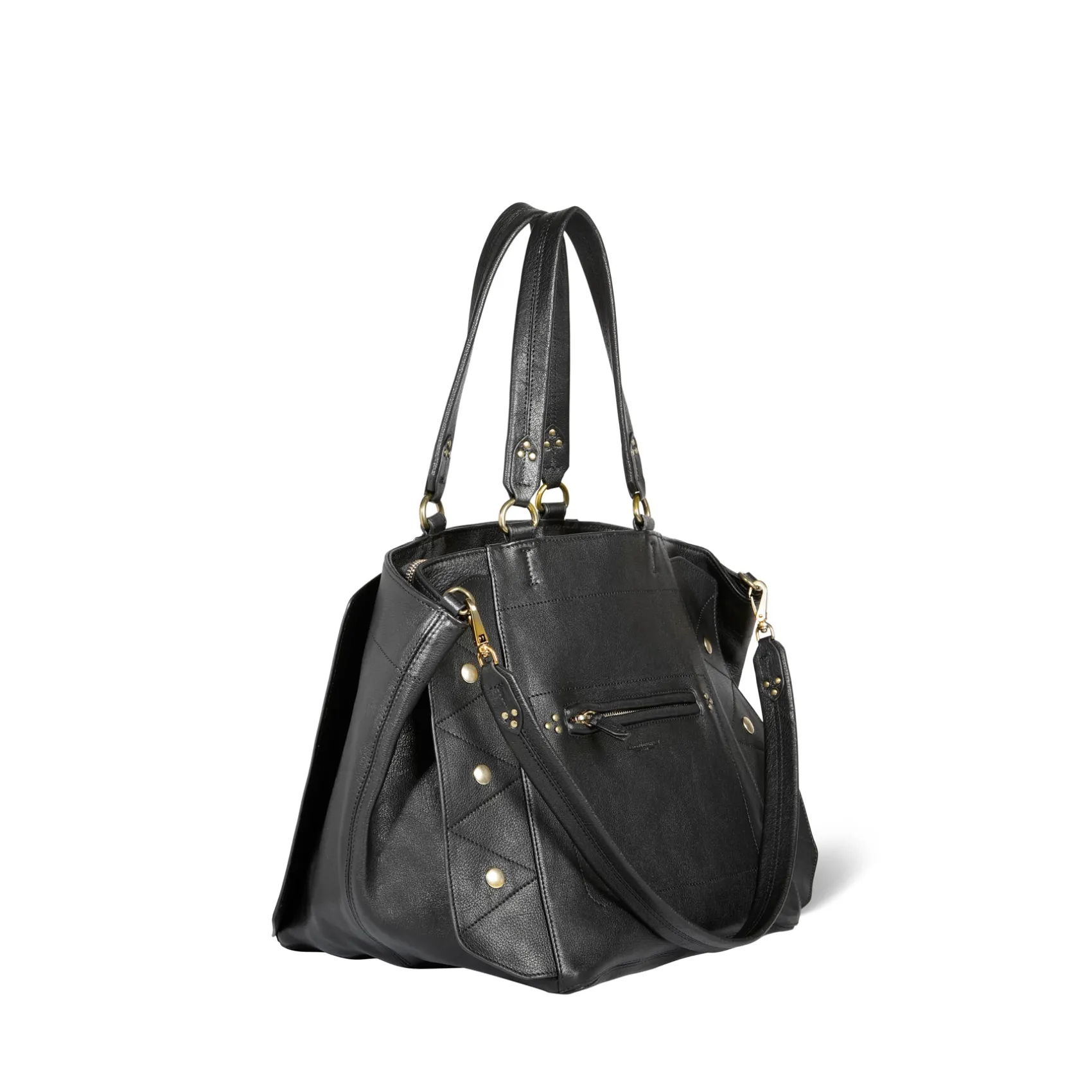 Jérôme Dreyfuss Roger NoirBrassBuffaloskin Cheap