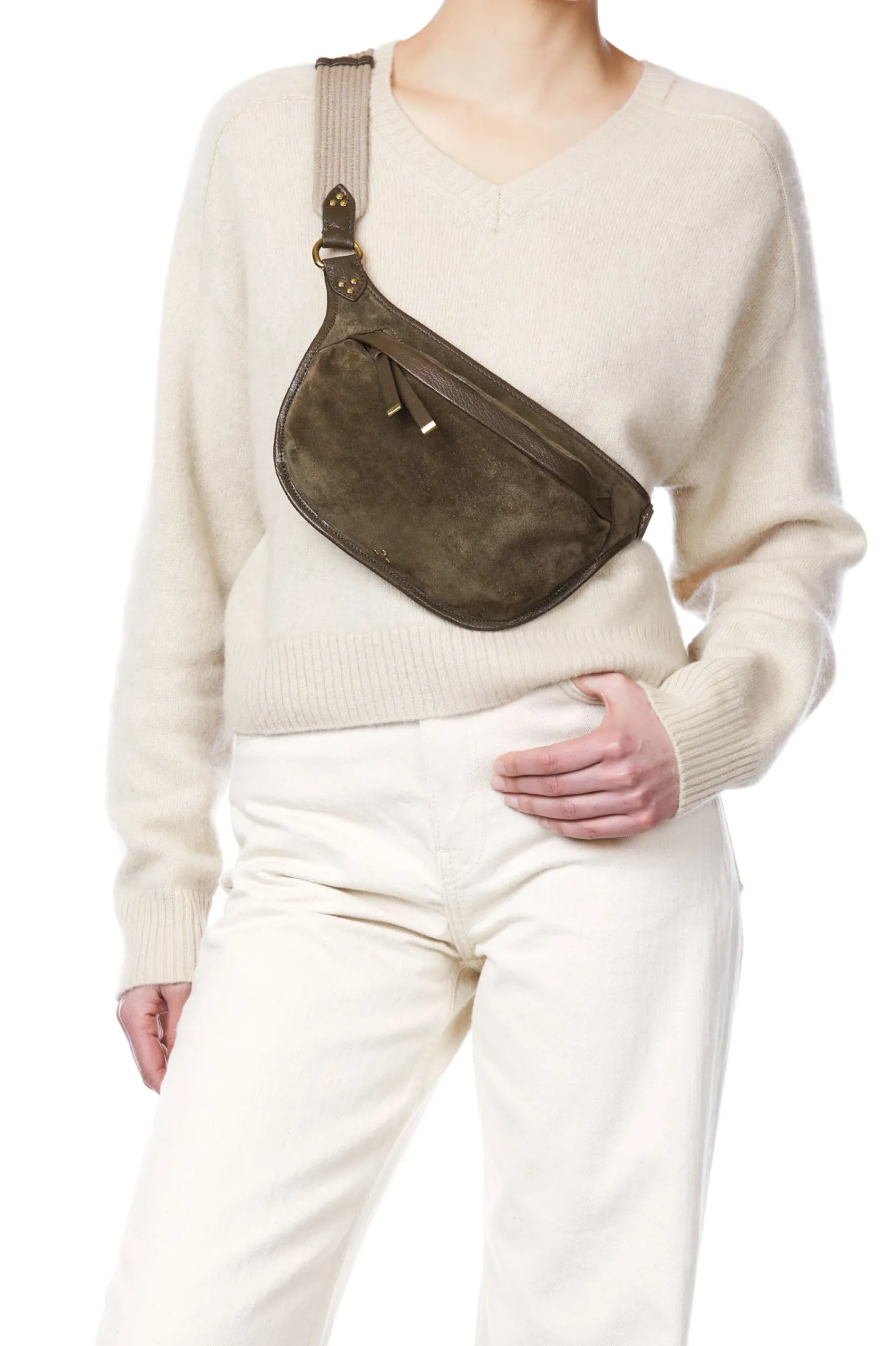 Jérôme Dreyfuss Stan Banane SavaneSplitSuede Flash Sale