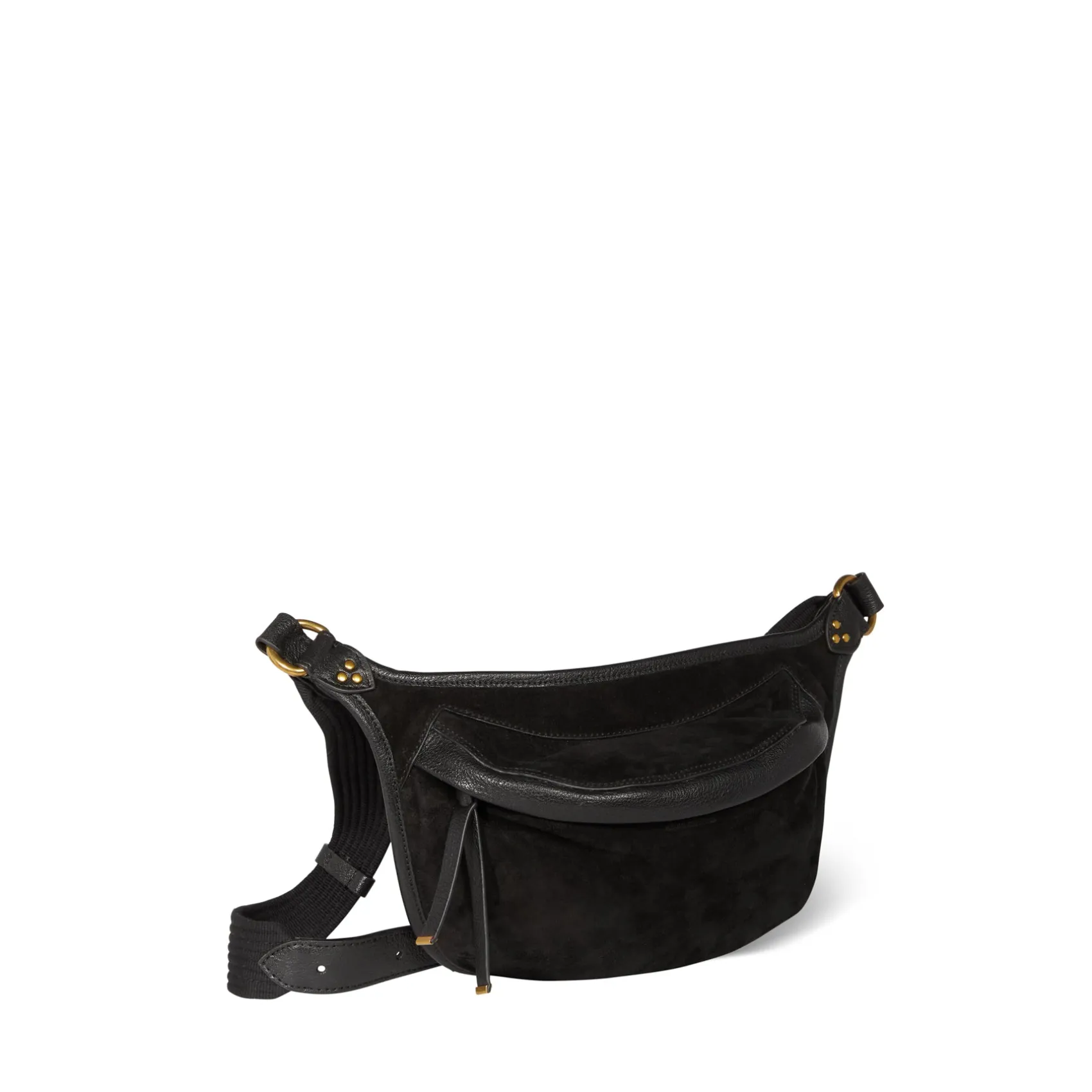 Jérôme Dreyfuss Stan Banane NoirSplitSuede Sale