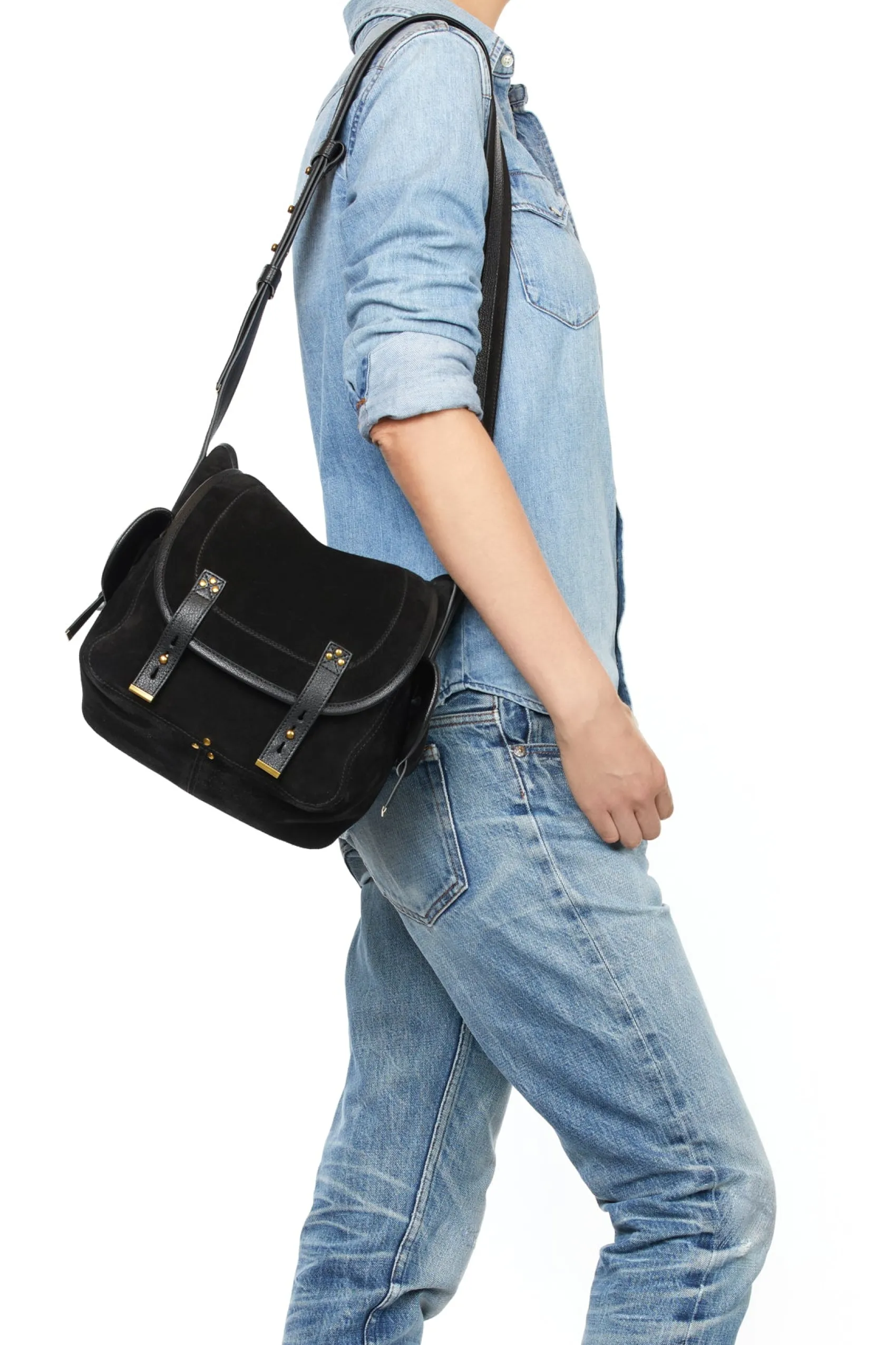 Jérôme Dreyfuss Stan L NoirSplitSuede Cheap