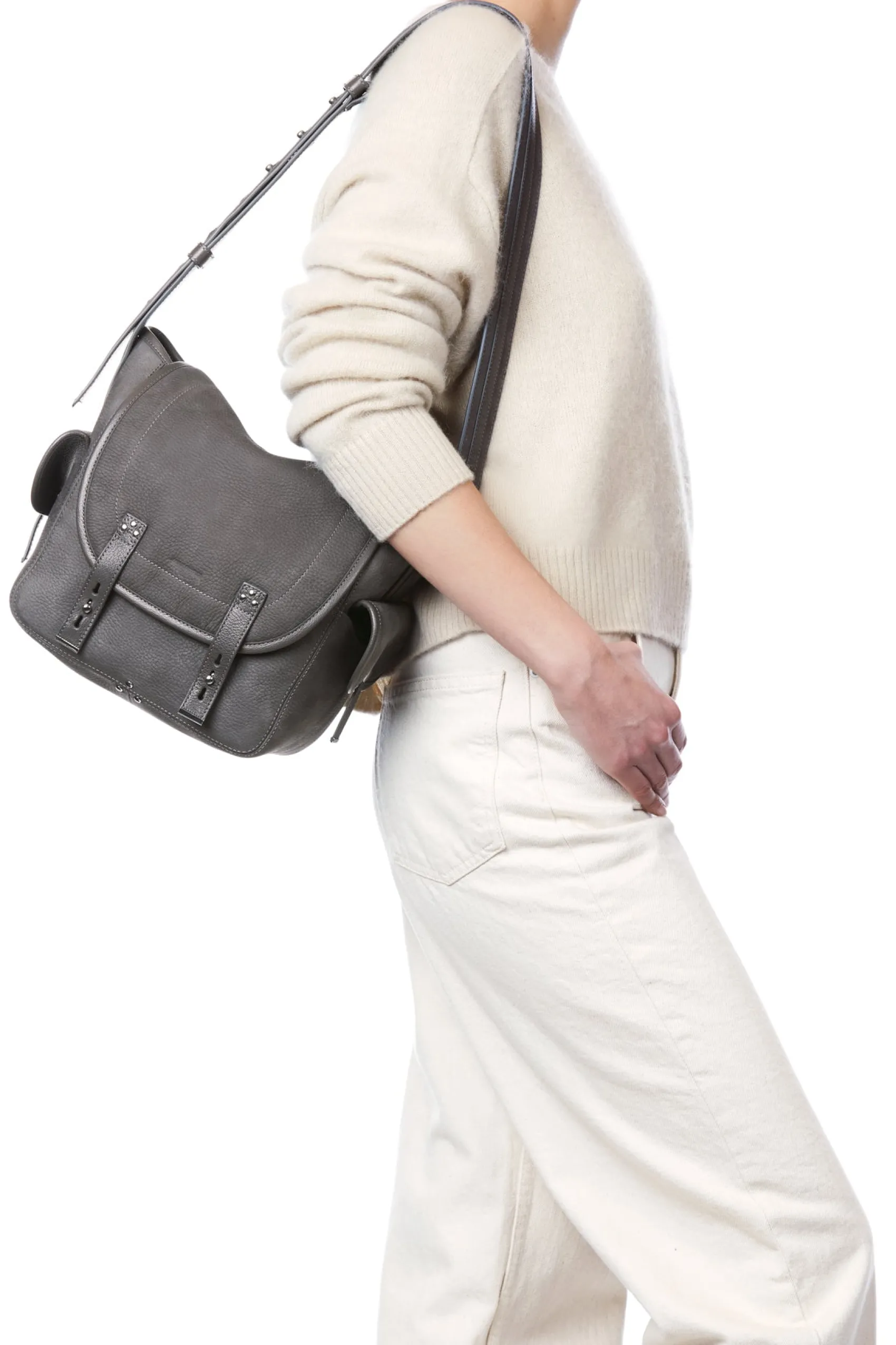 Jérôme Dreyfuss Stan L AnthraciteCalfskin Hot