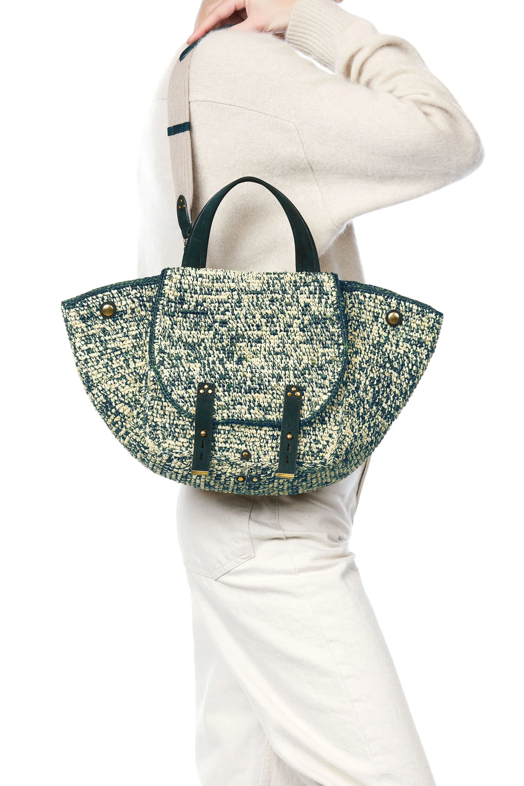 Jérôme Dreyfuss Stan Panier M RaphiaVertRaphia Cheap