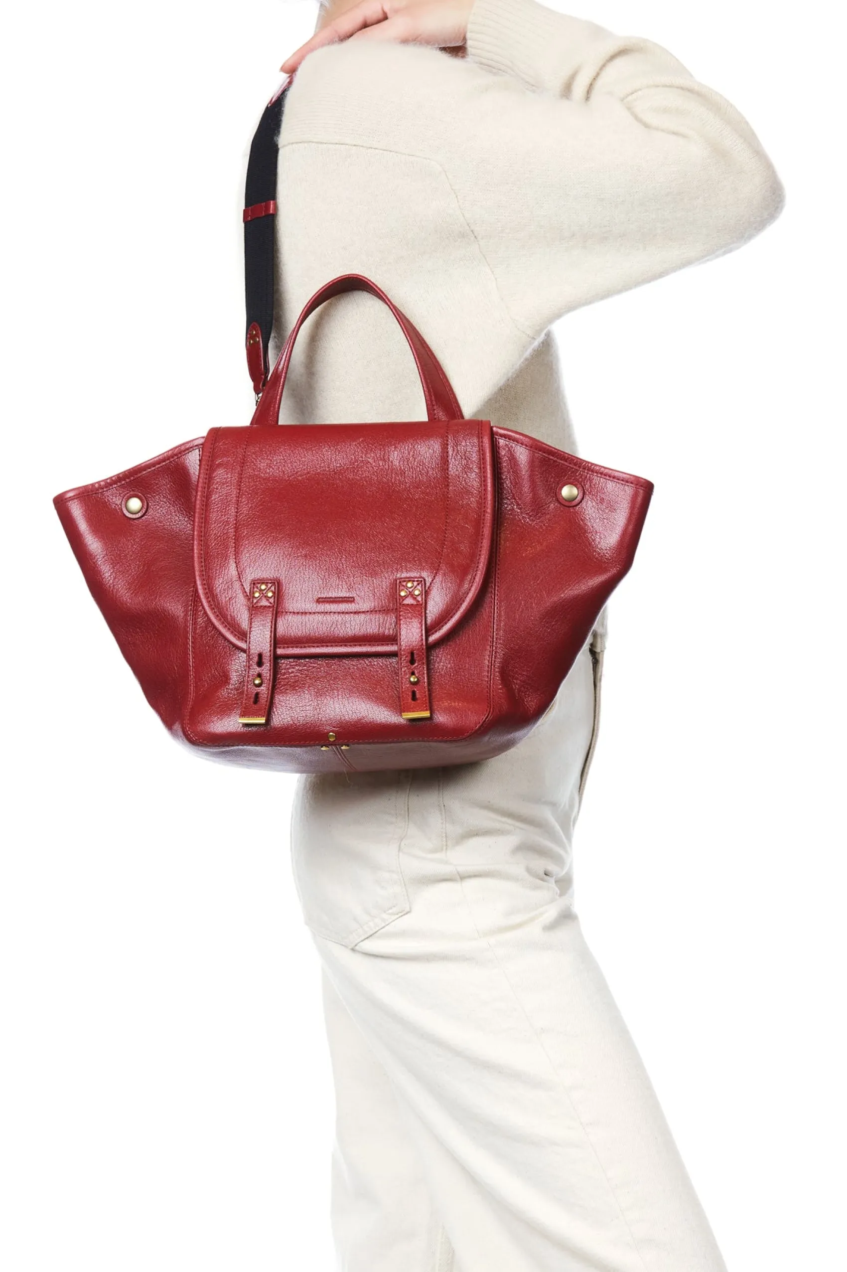 Jérôme Dreyfuss Stan Panier M RubyGoatskin Online