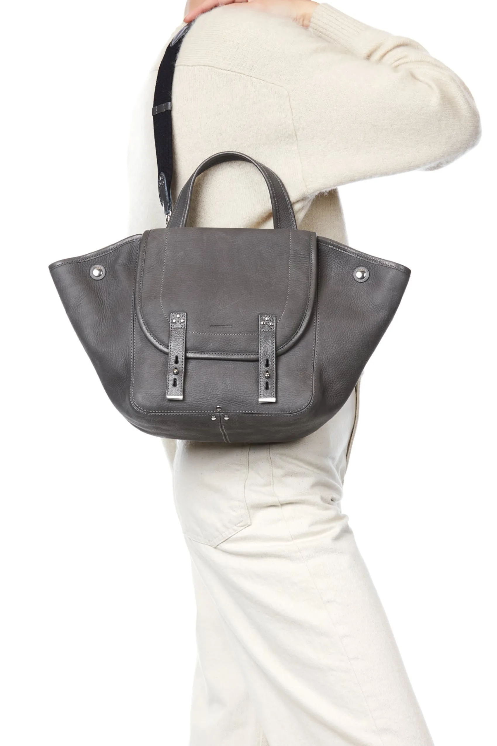 Jérôme Dreyfuss Stan Panier M AnthraciteCalfskin Cheap