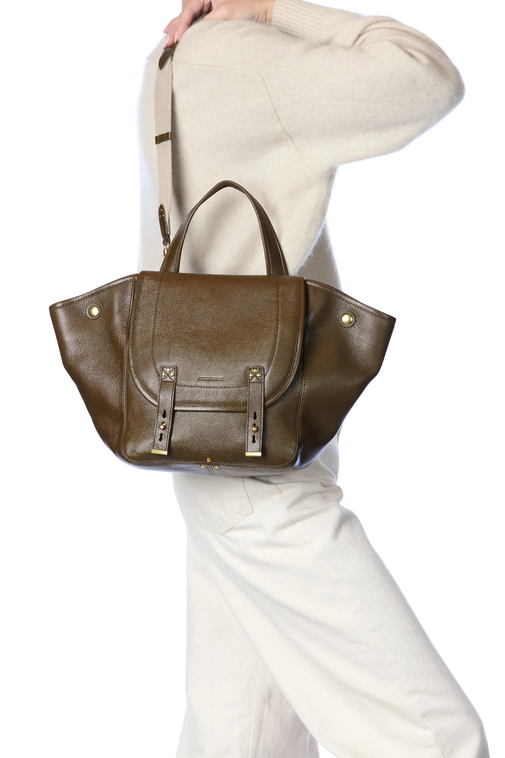 Jérôme Dreyfuss Stan Panier M KakiBuffaloskin Online