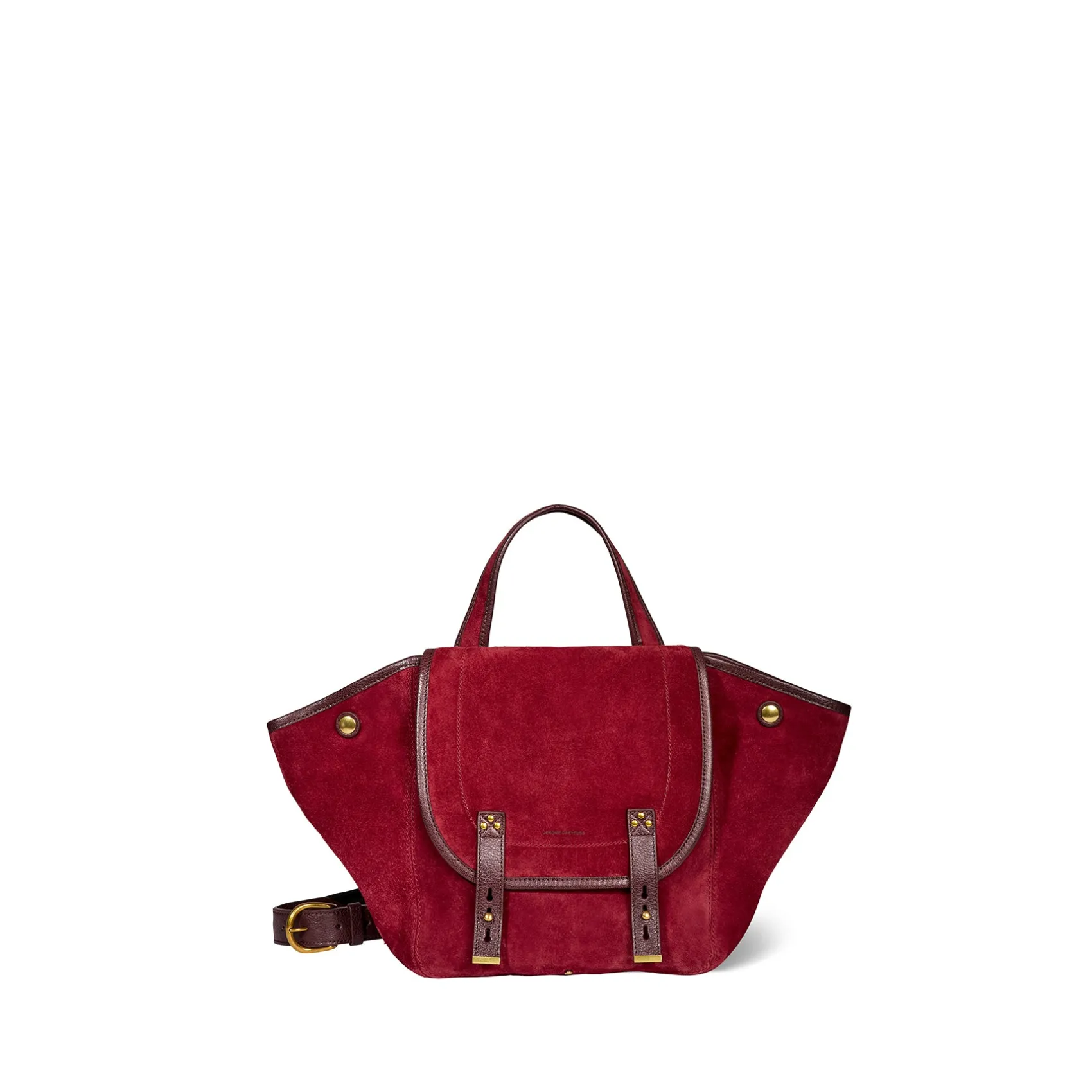 Jérôme Dreyfuss Stan Panier M BurgundySplitSuede Flash Sale