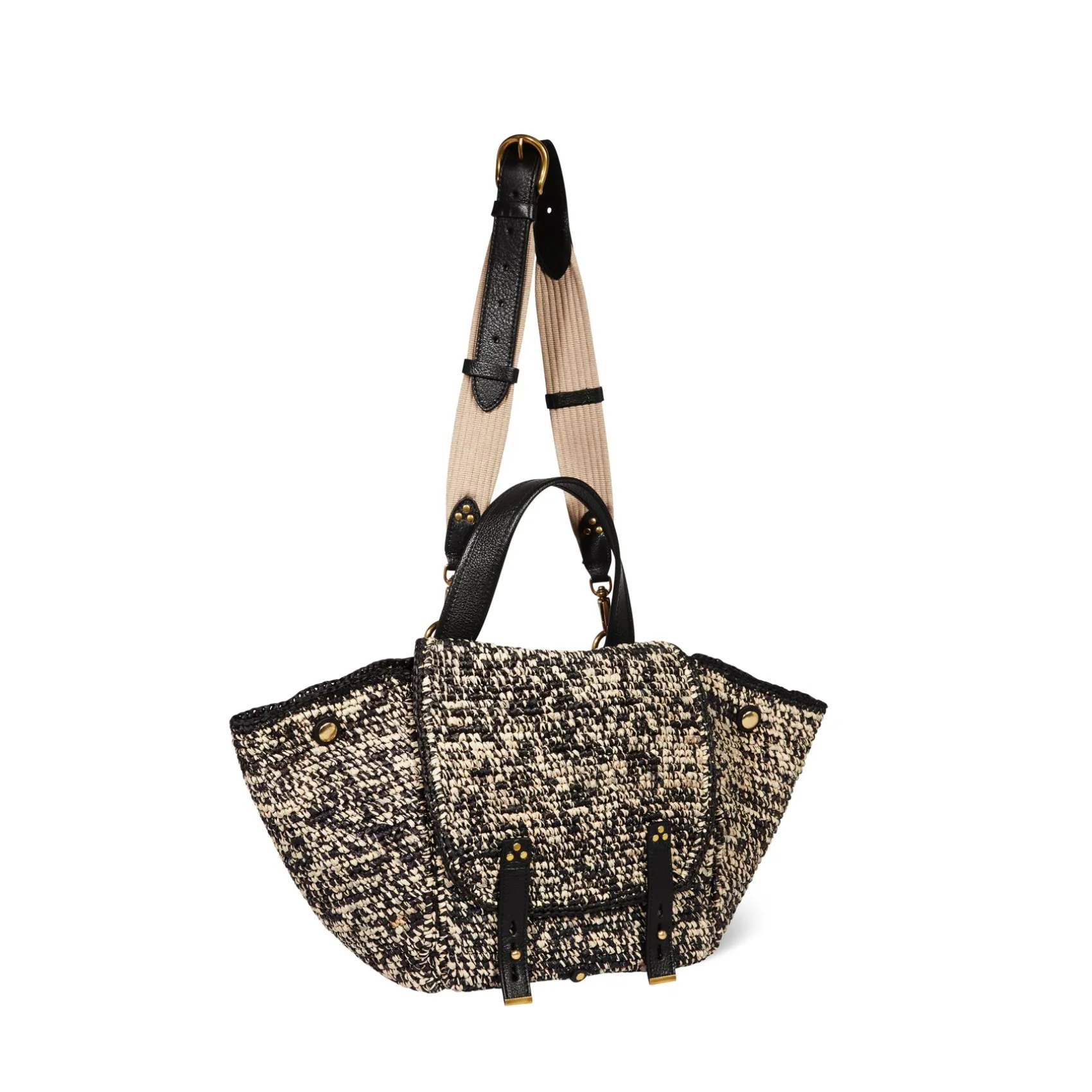 Jérôme Dreyfuss Stan Panier M RaphiaNoirRaphia Fashion