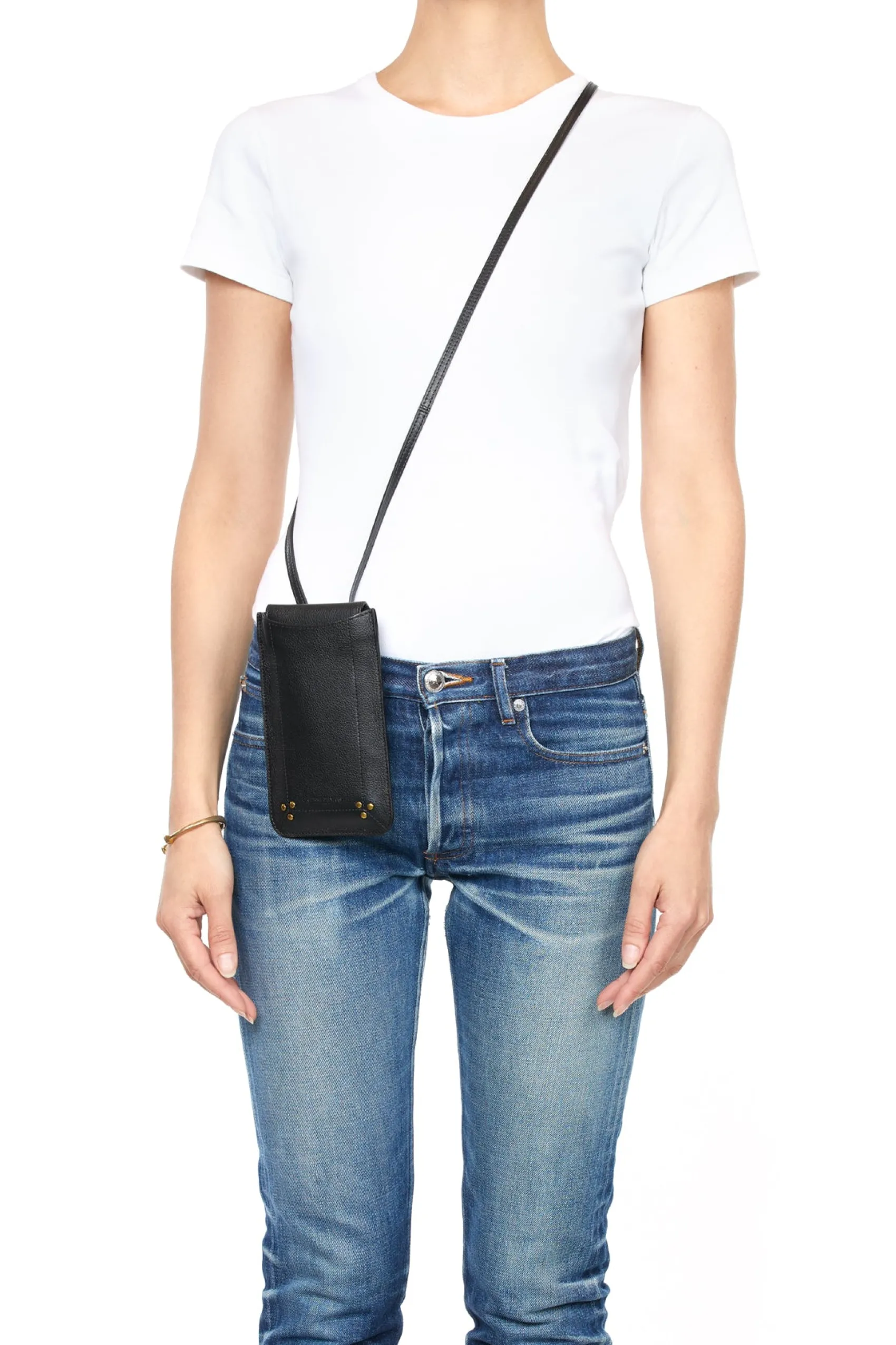 Jérôme Dreyfuss Étui mobile NoirBrassBuffaloskin Shop