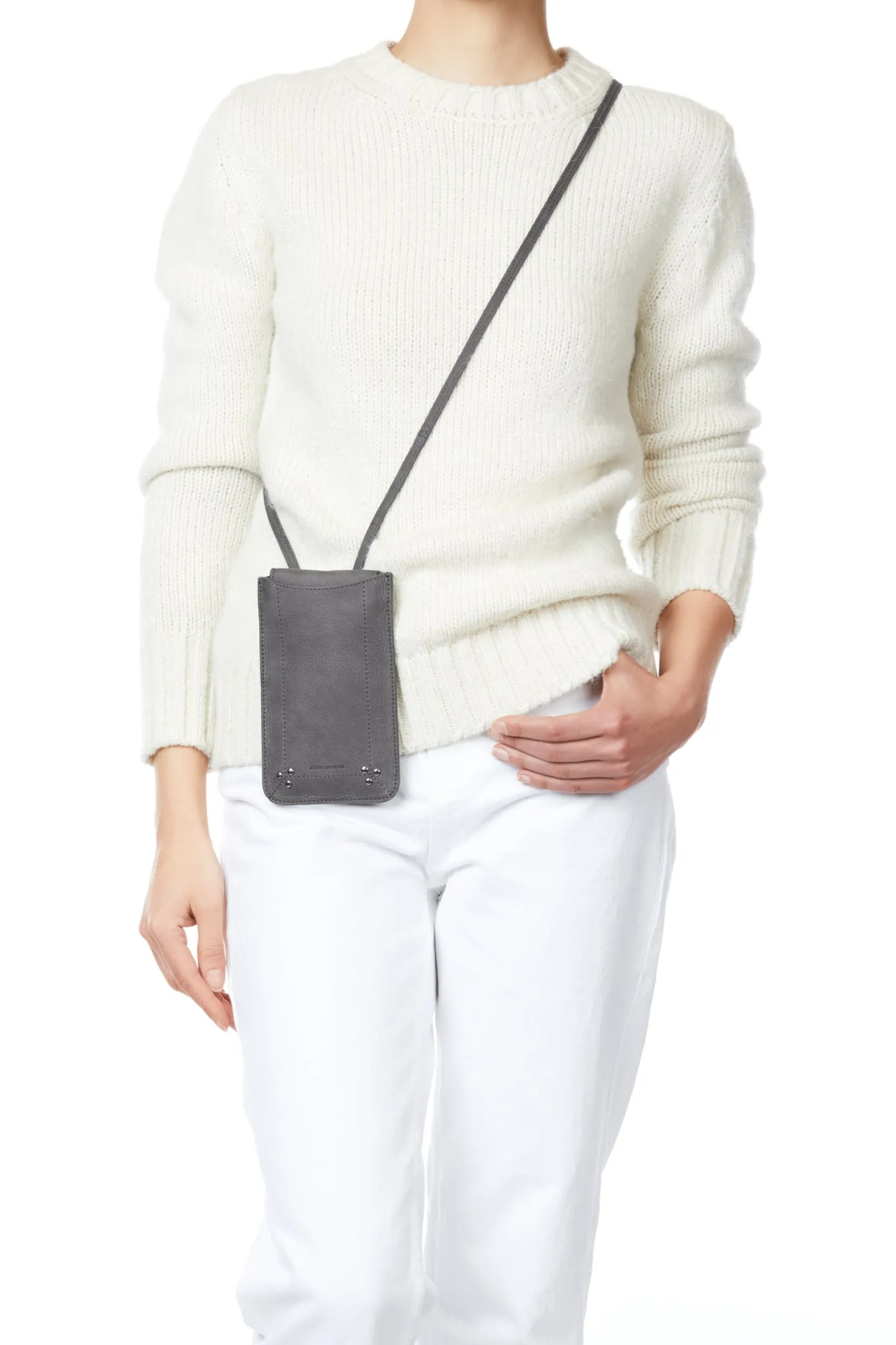 Jérôme Dreyfuss Étui mobile AnthraciteCalfskin Store