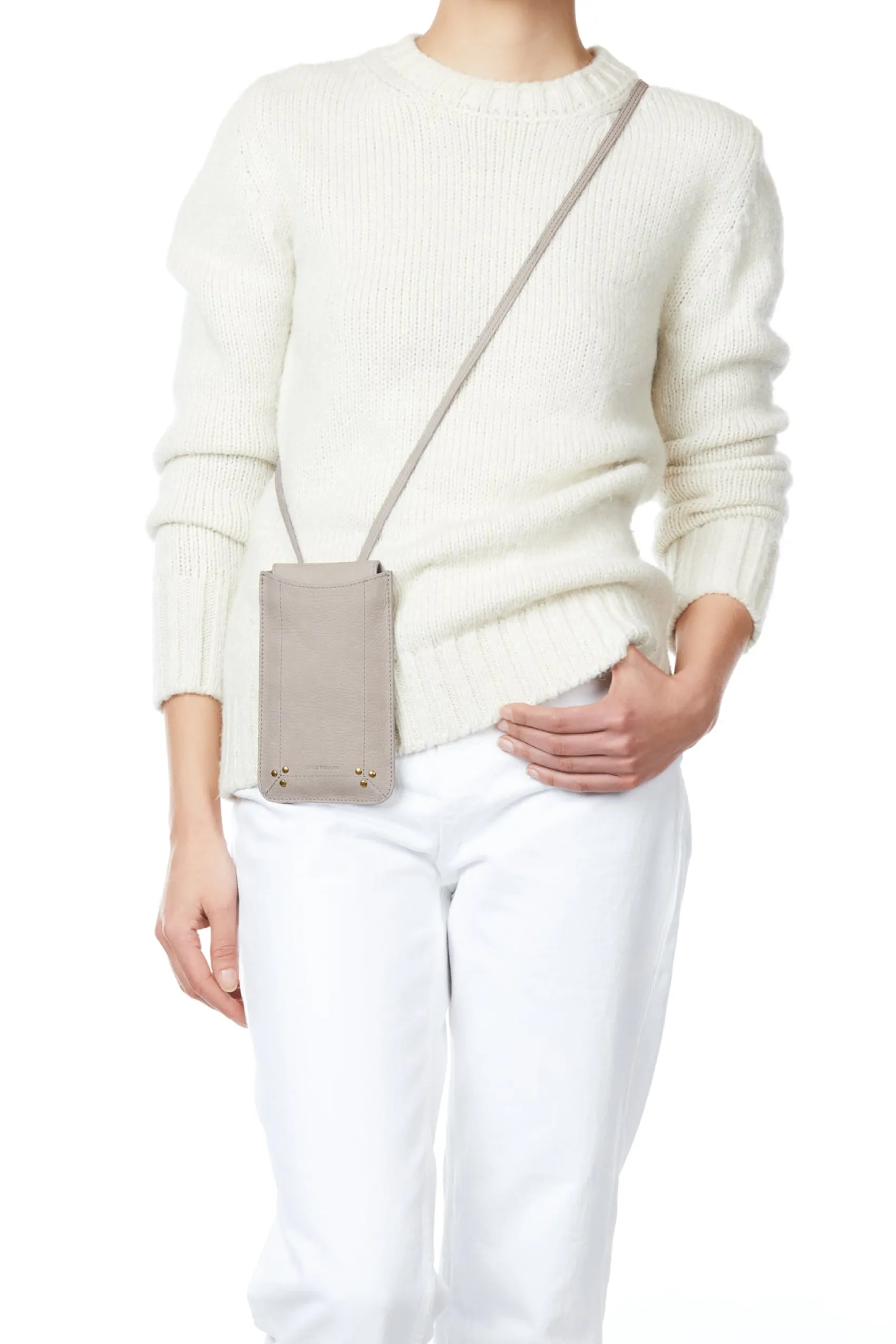 Jérôme Dreyfuss Étui mobile BetonCalfskin Discount