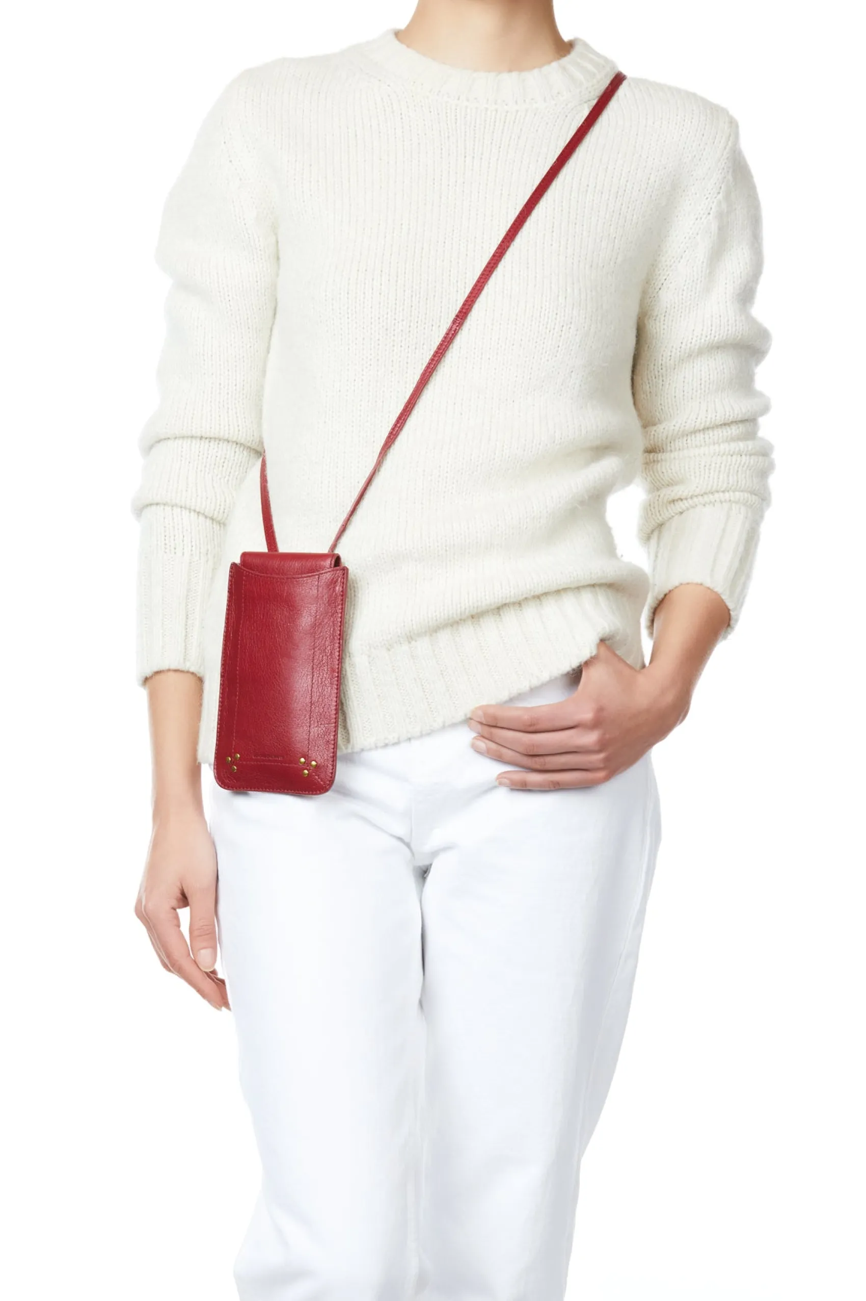 Jérôme Dreyfuss Étui mobile RubyGoatskin Flash Sale